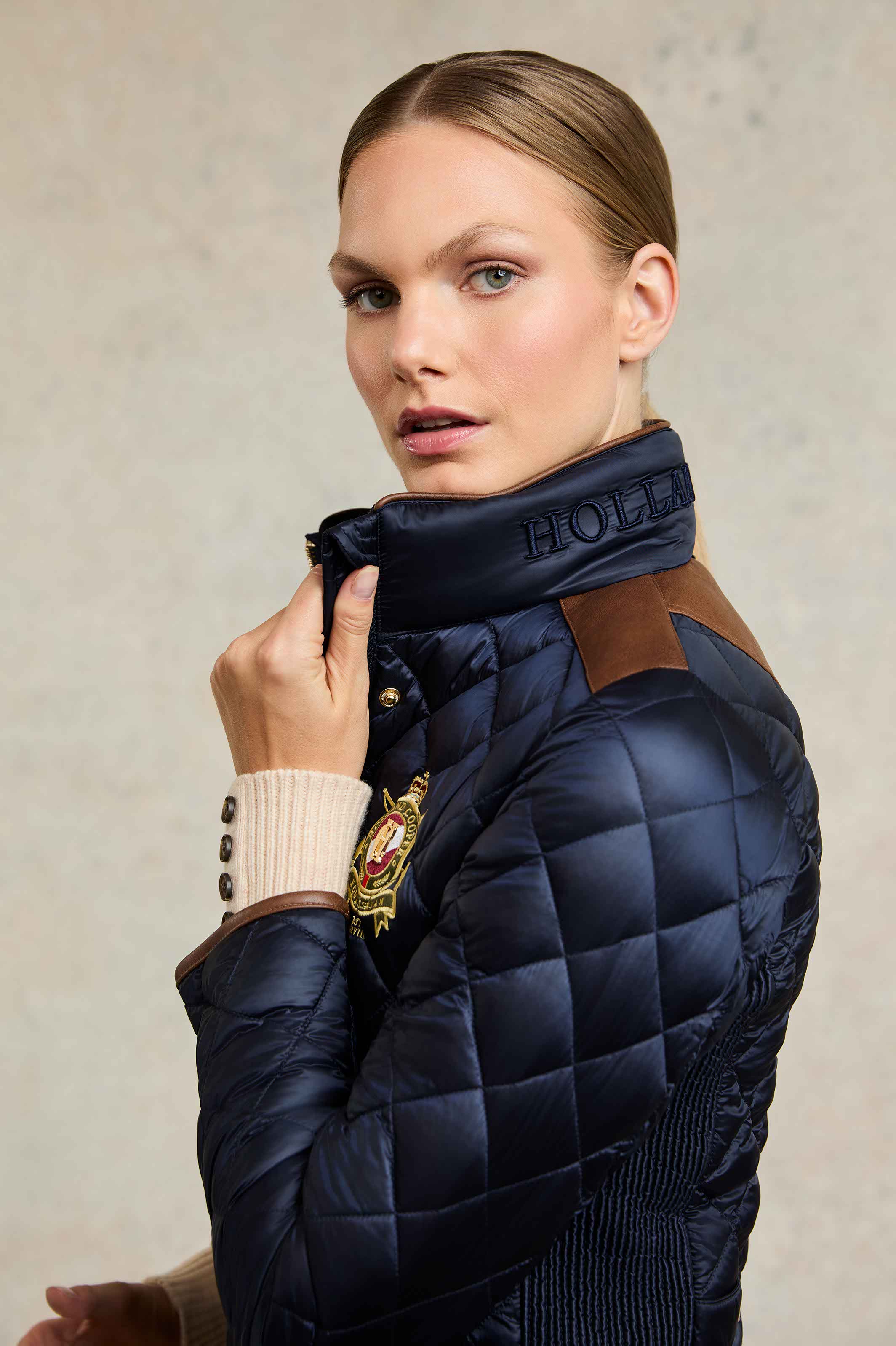 Diamond Quilt Classic Jacket (Ink Navy) - Image 2