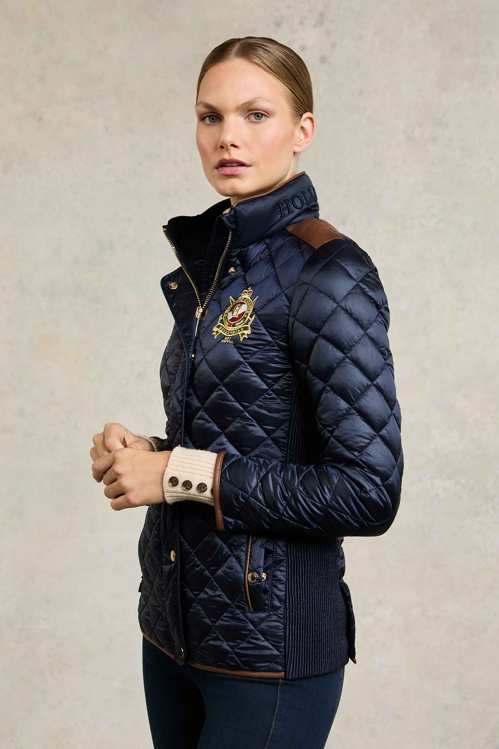 Diamond Quilt Classic Jacket (Ink Navy) - Image 7