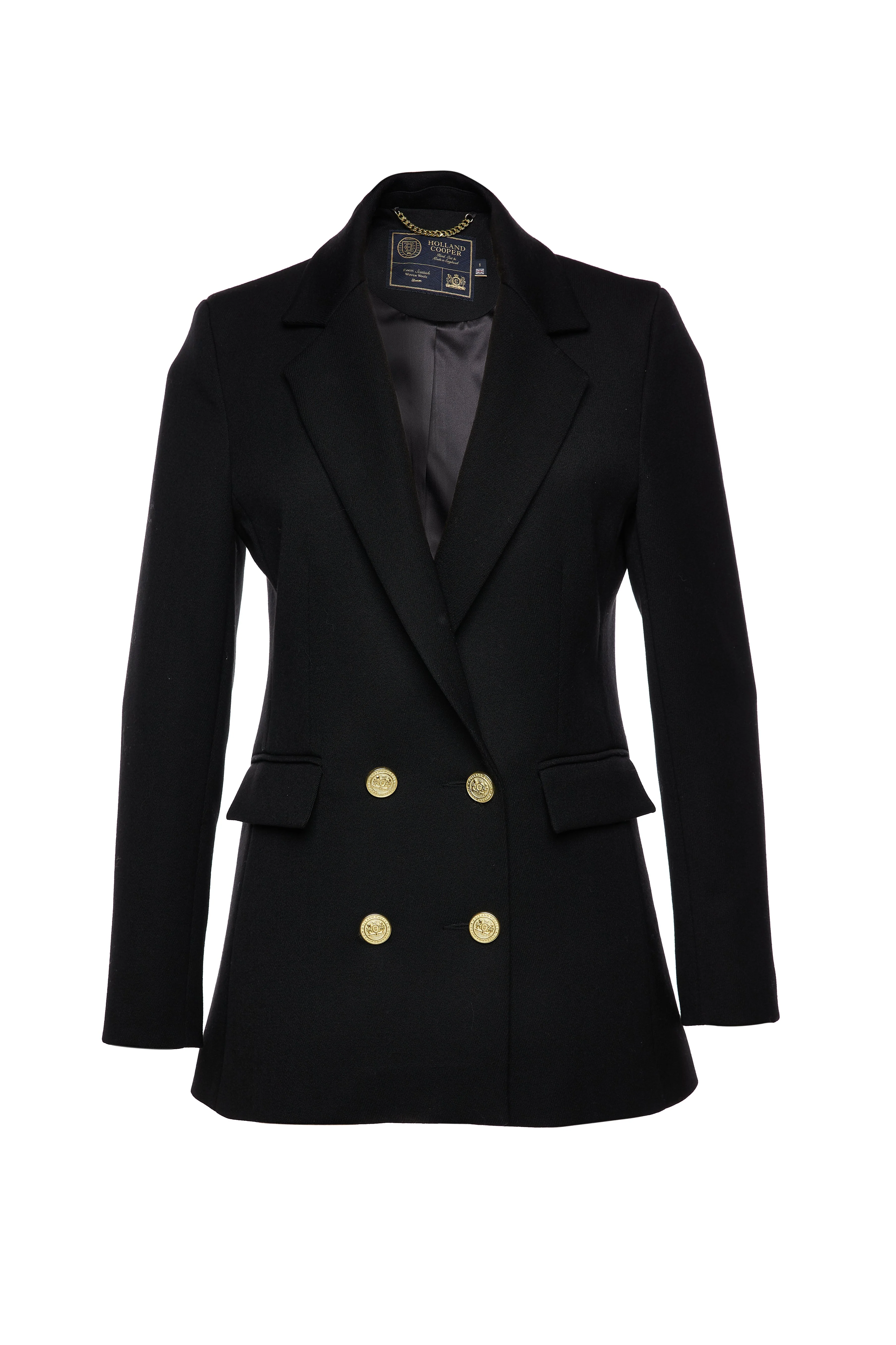 Double Breasted Blazer (Black Linen) - Image 4