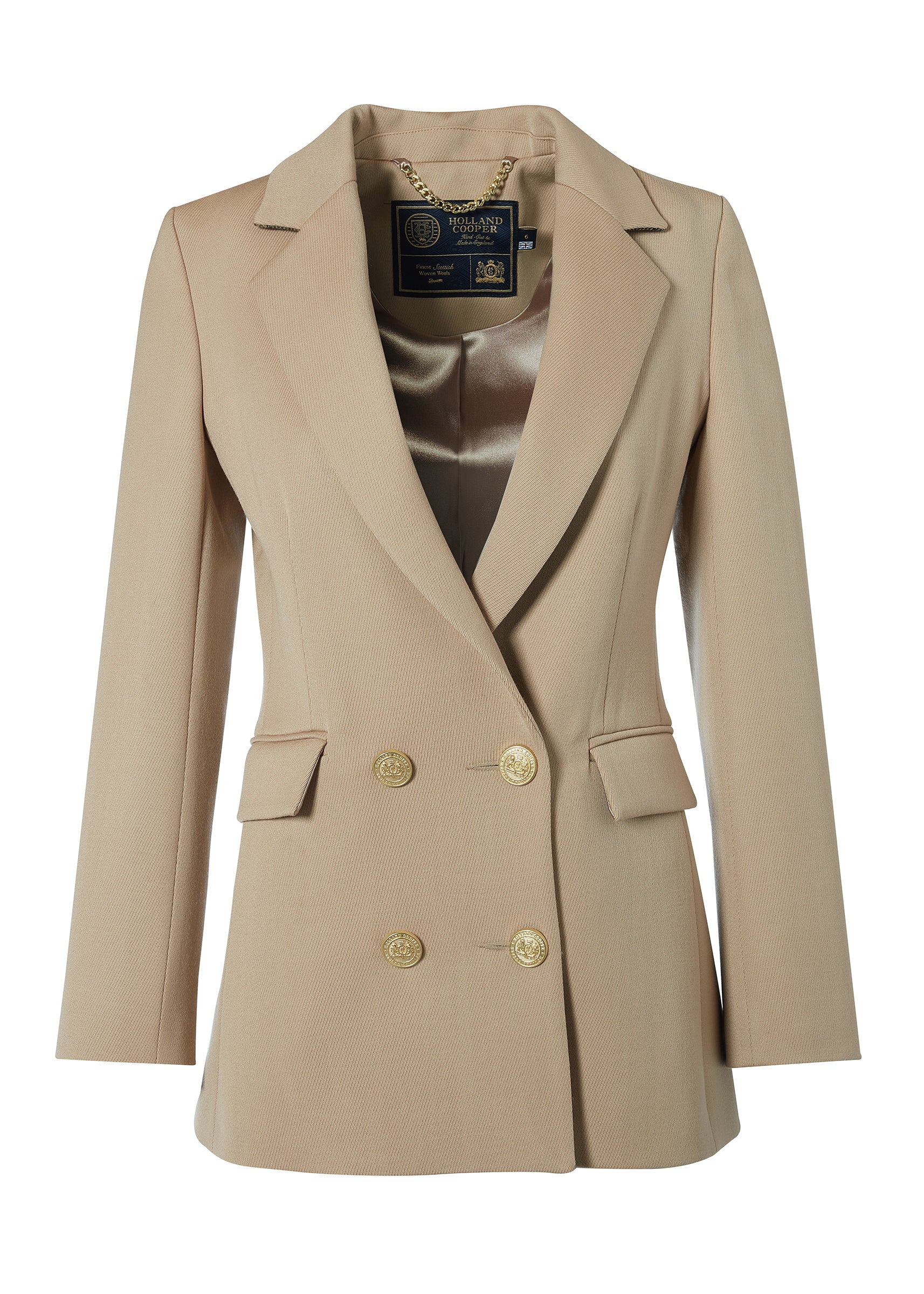 Double Breasted Blazer (Camel Twill) - Image 4