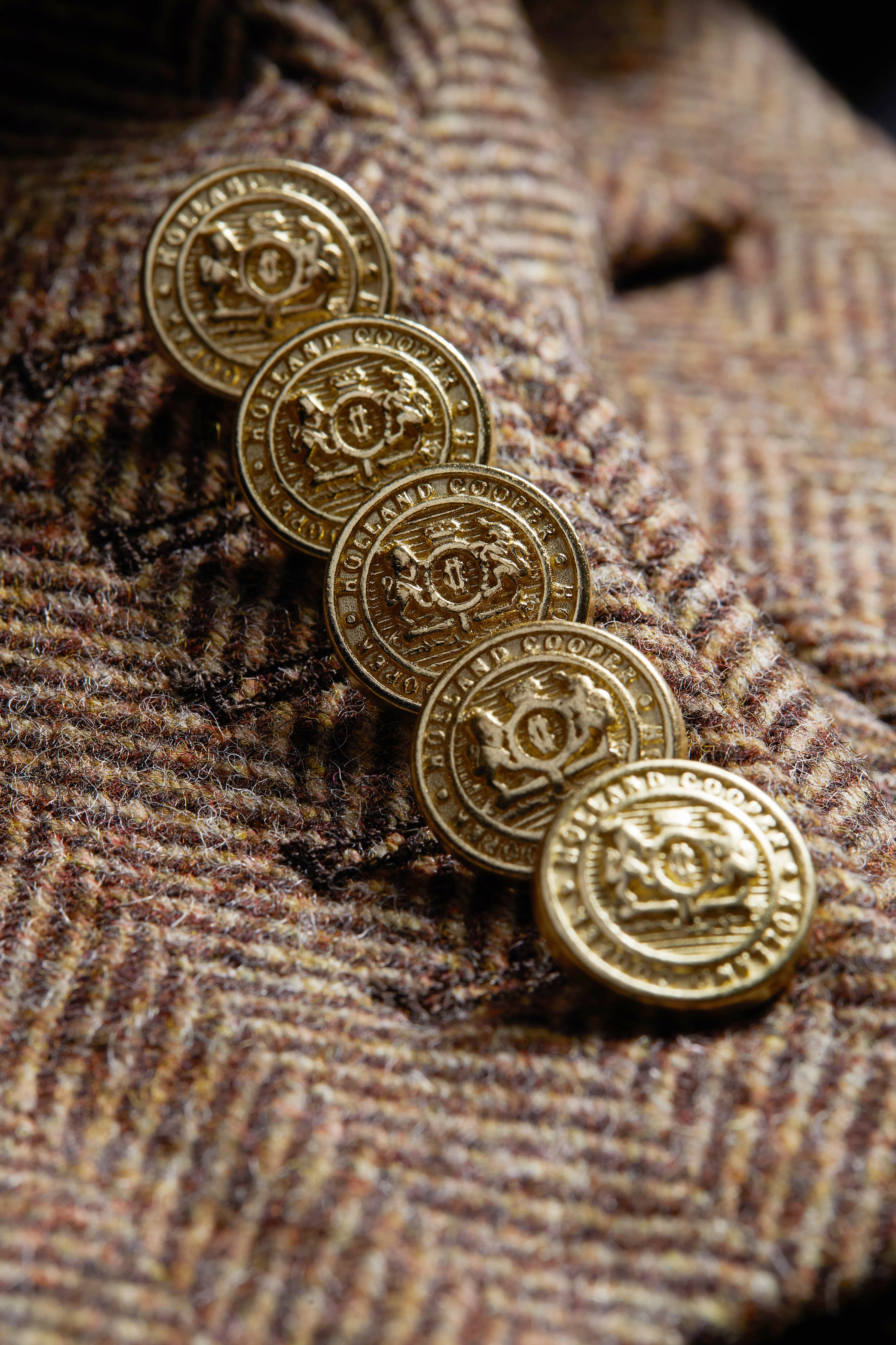 Double Breasted Blazer (Large Scale Brown Herringbone) - Image 11