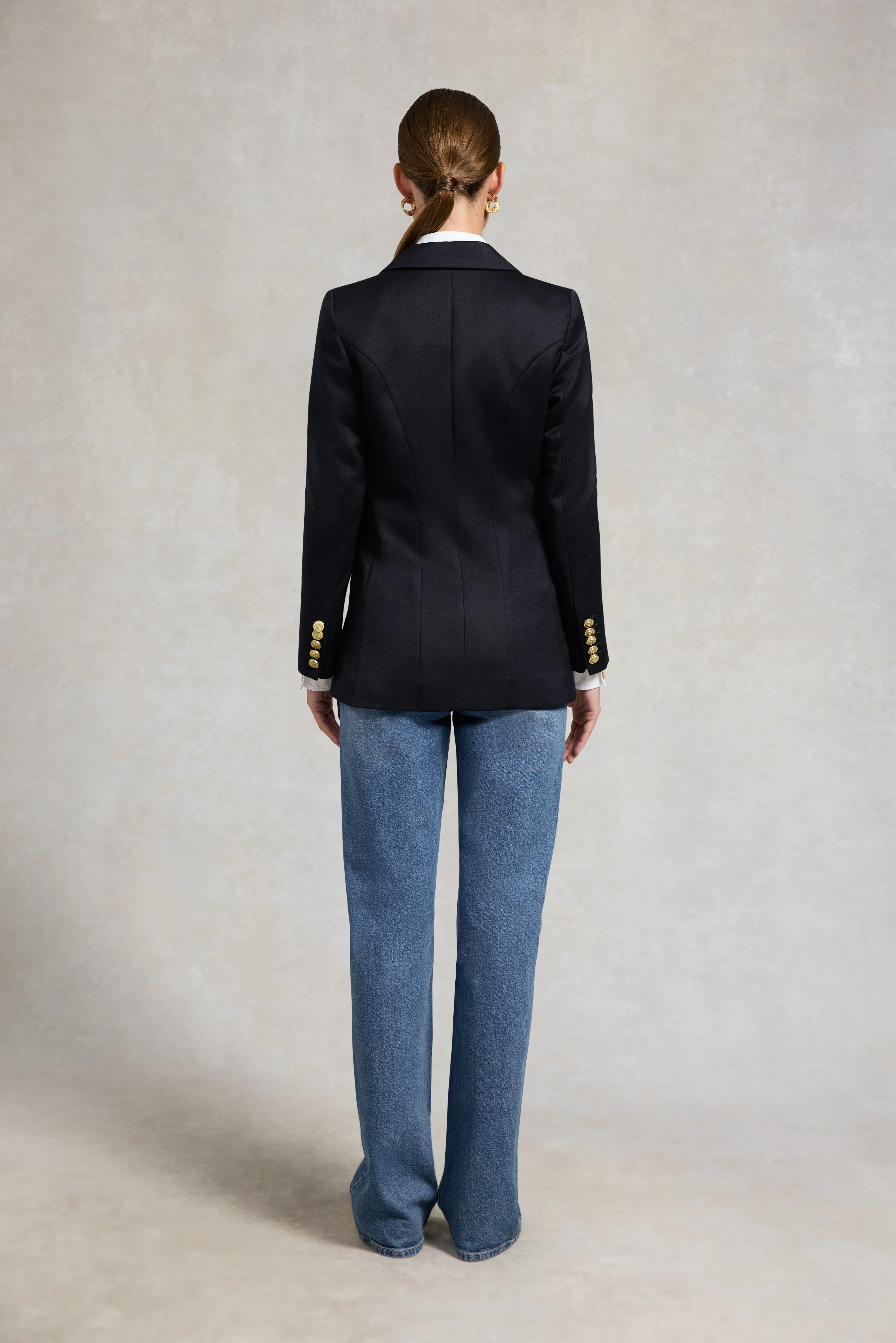 Double Breasted Blazer (Navy Twill) - Image 5