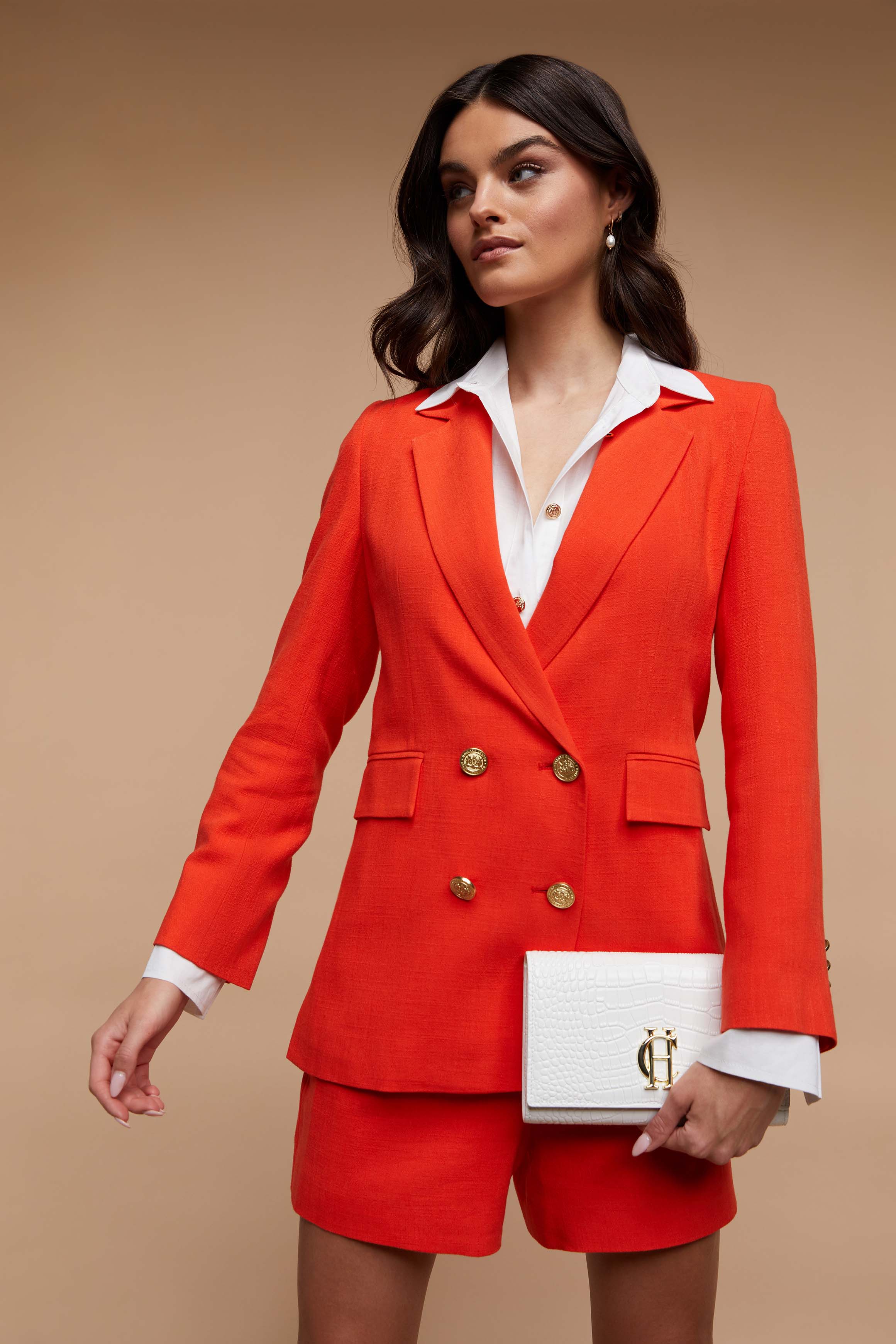 Double Breasted Blazer (Neroli Linen) - Image 10