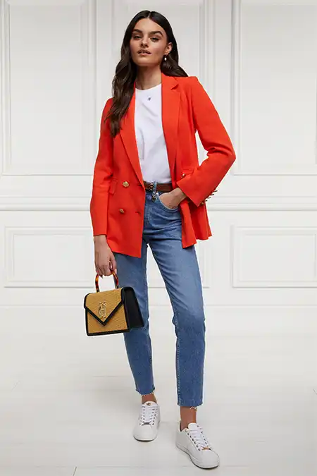 Double Breasted Blazer (Neroli Linen) - Image 5