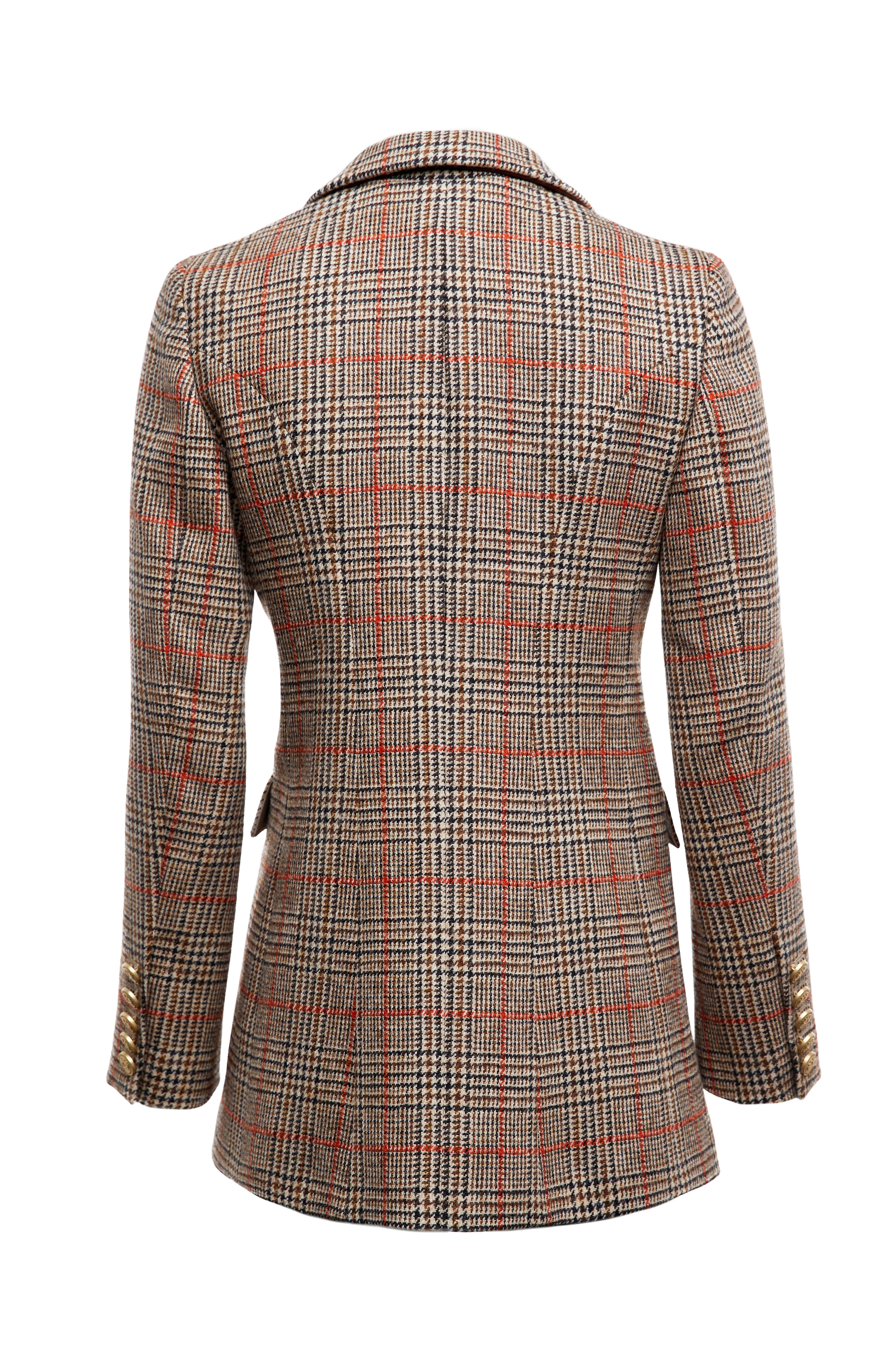 Double Breasted Blazer (Orange Windsor) - Image 9