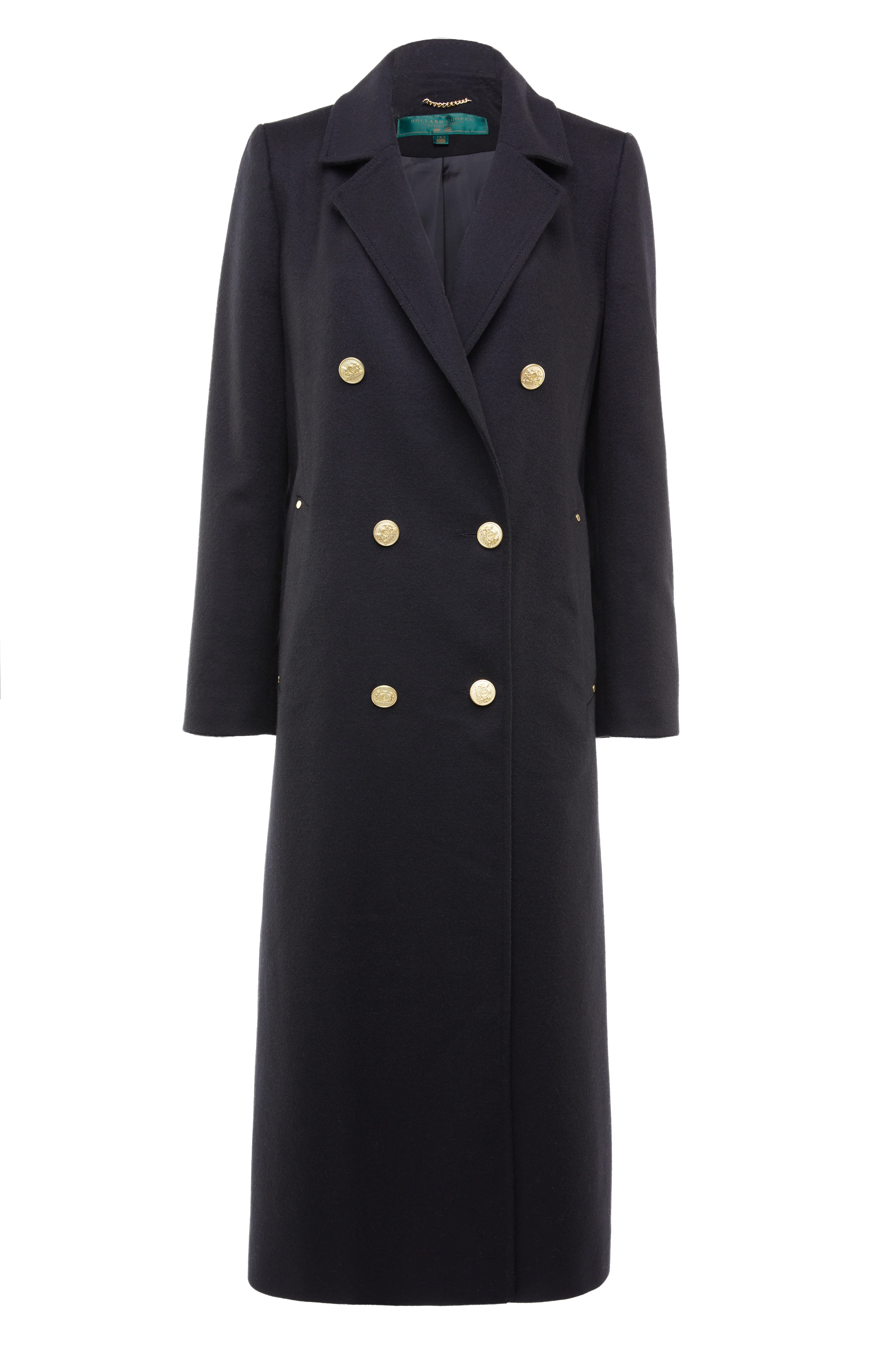 Double Breasted Coat (Soft Black) - Image 4