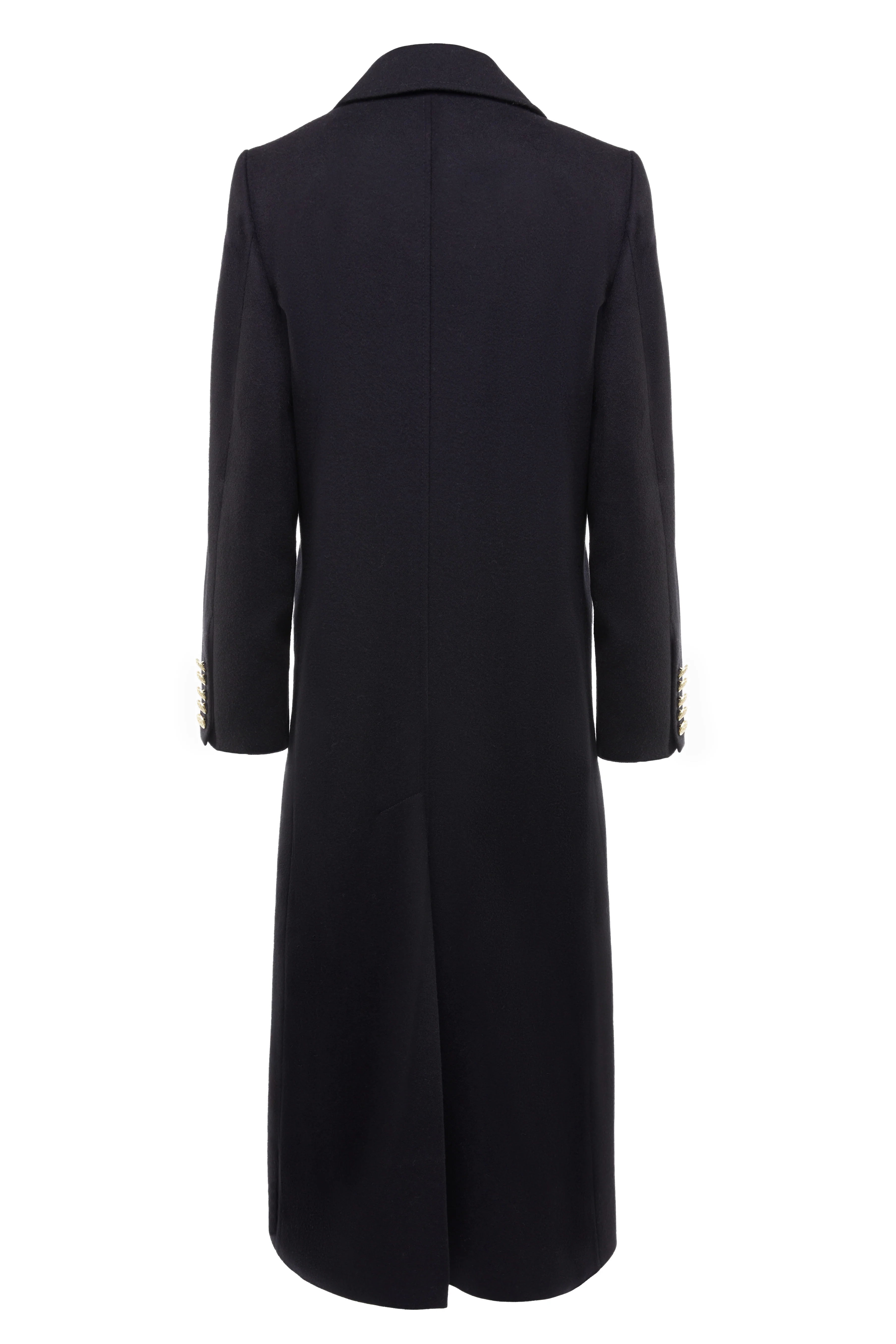 Double Breasted Coat (Soft Black) - Image 9