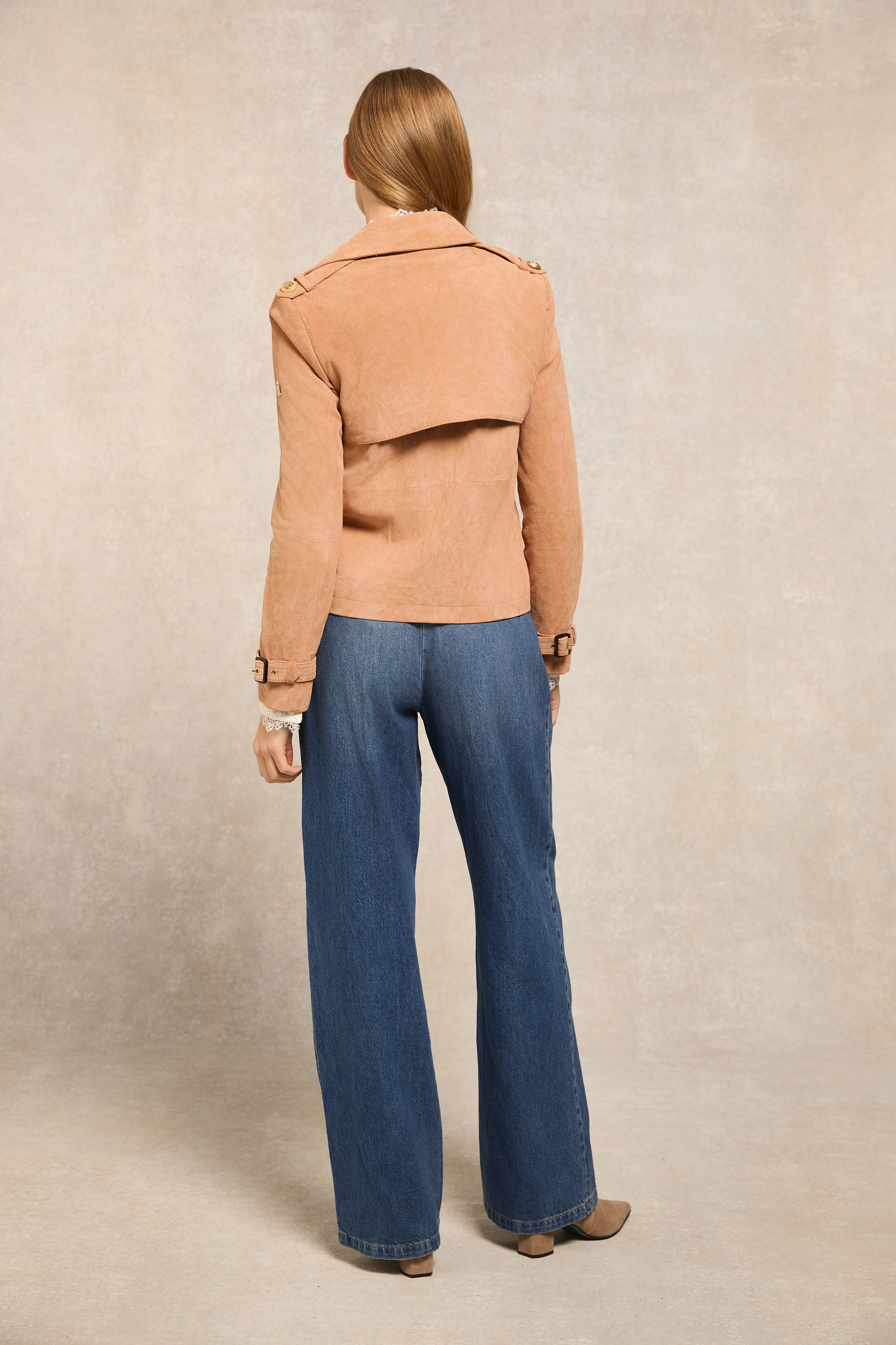 Draycott Suede Jacket (Nude) - Image 4