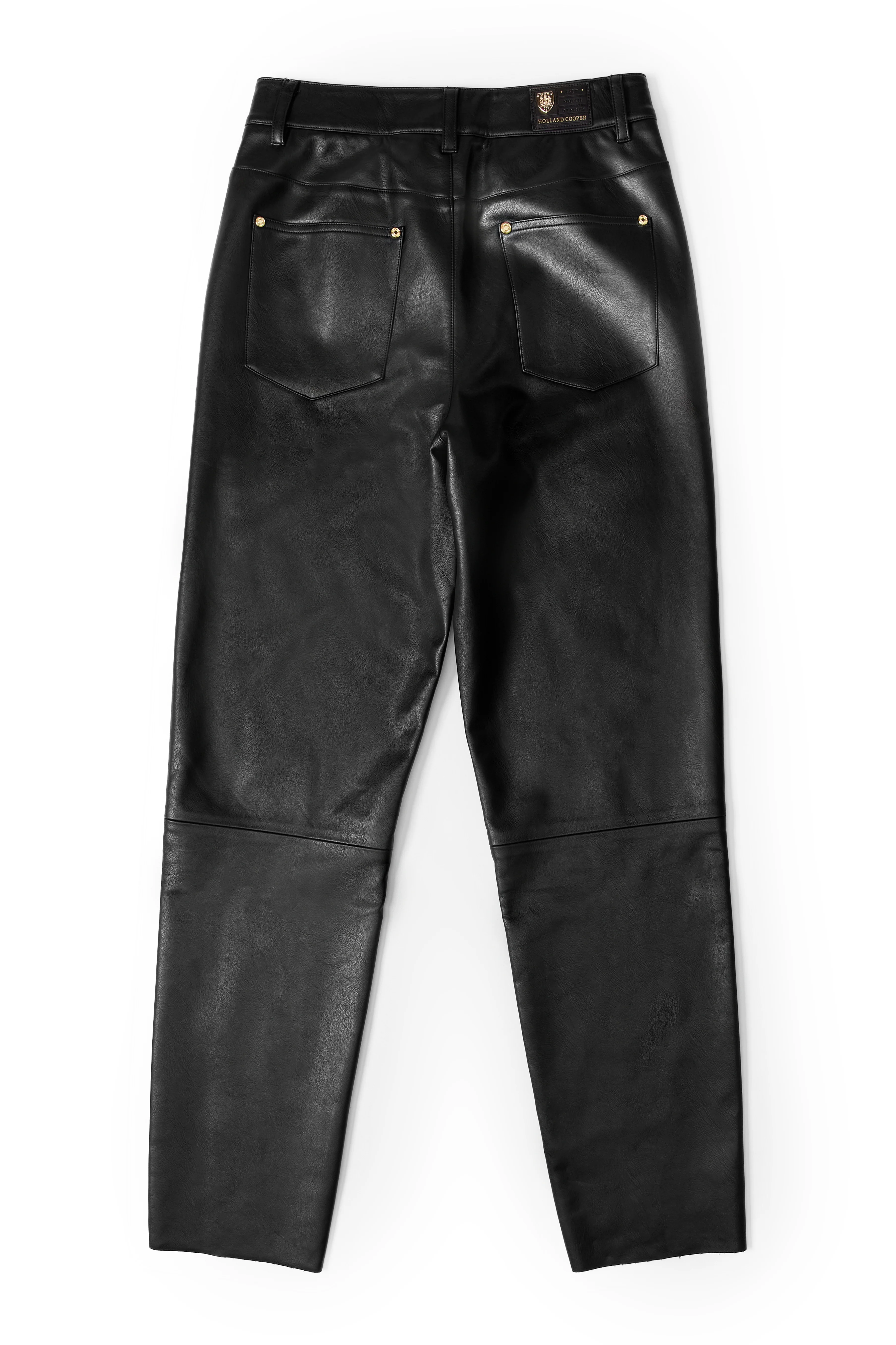 Dunwick Faux Leather Pant (Black) - Image 7
