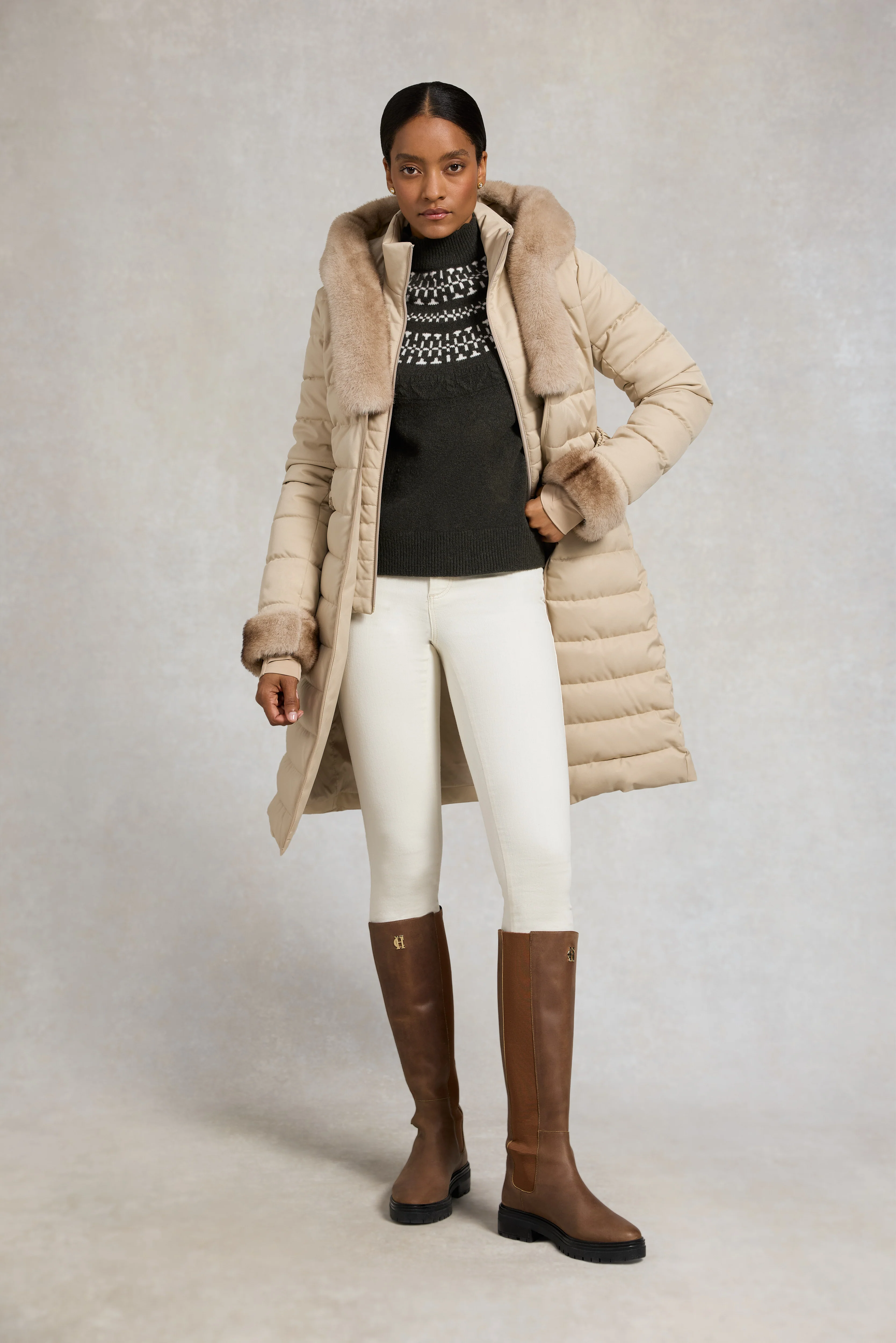 Elodie Roll Neck Knit (Forest Green) - Image 4
