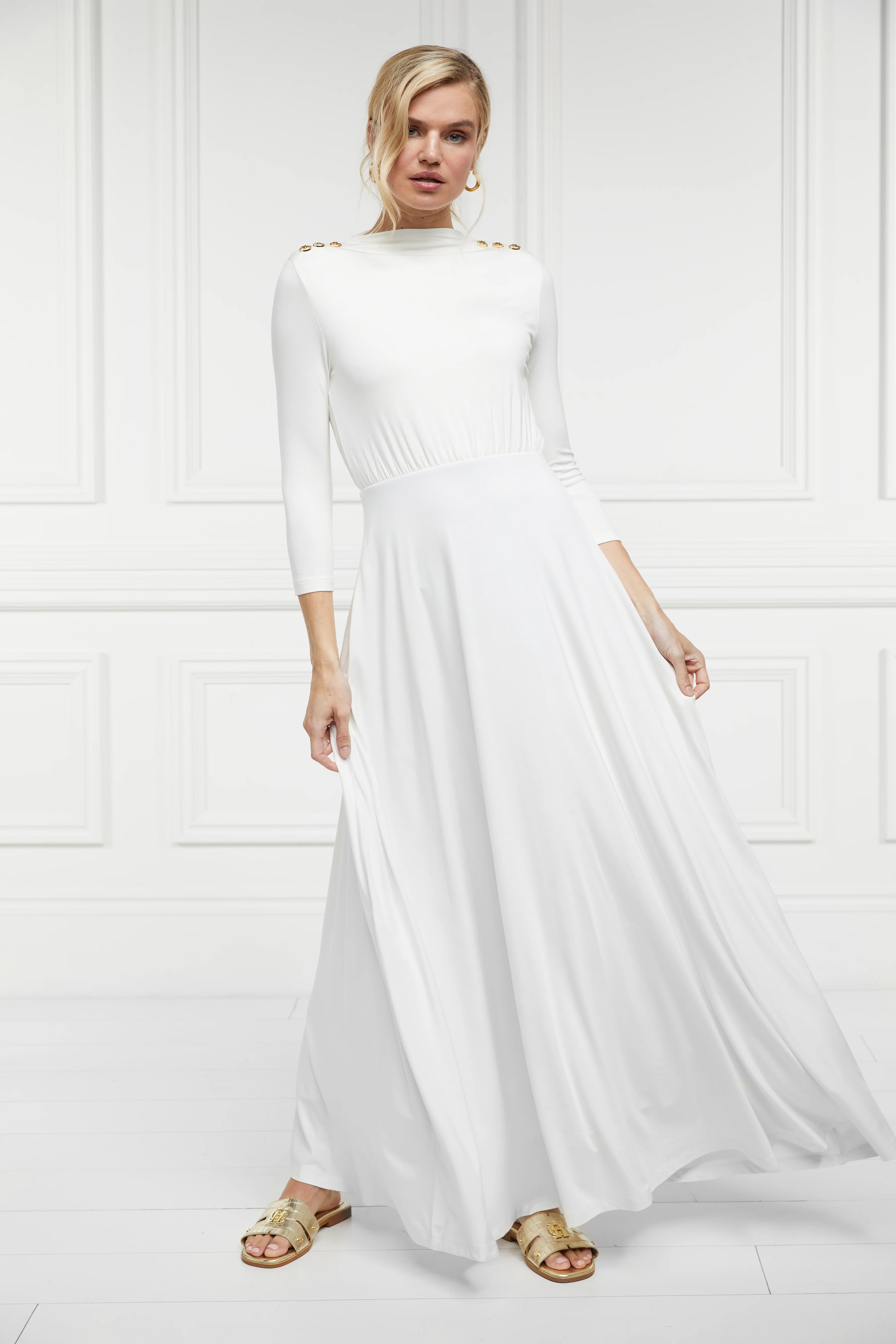 Emily Maxi Dress (Natural) - Image 10