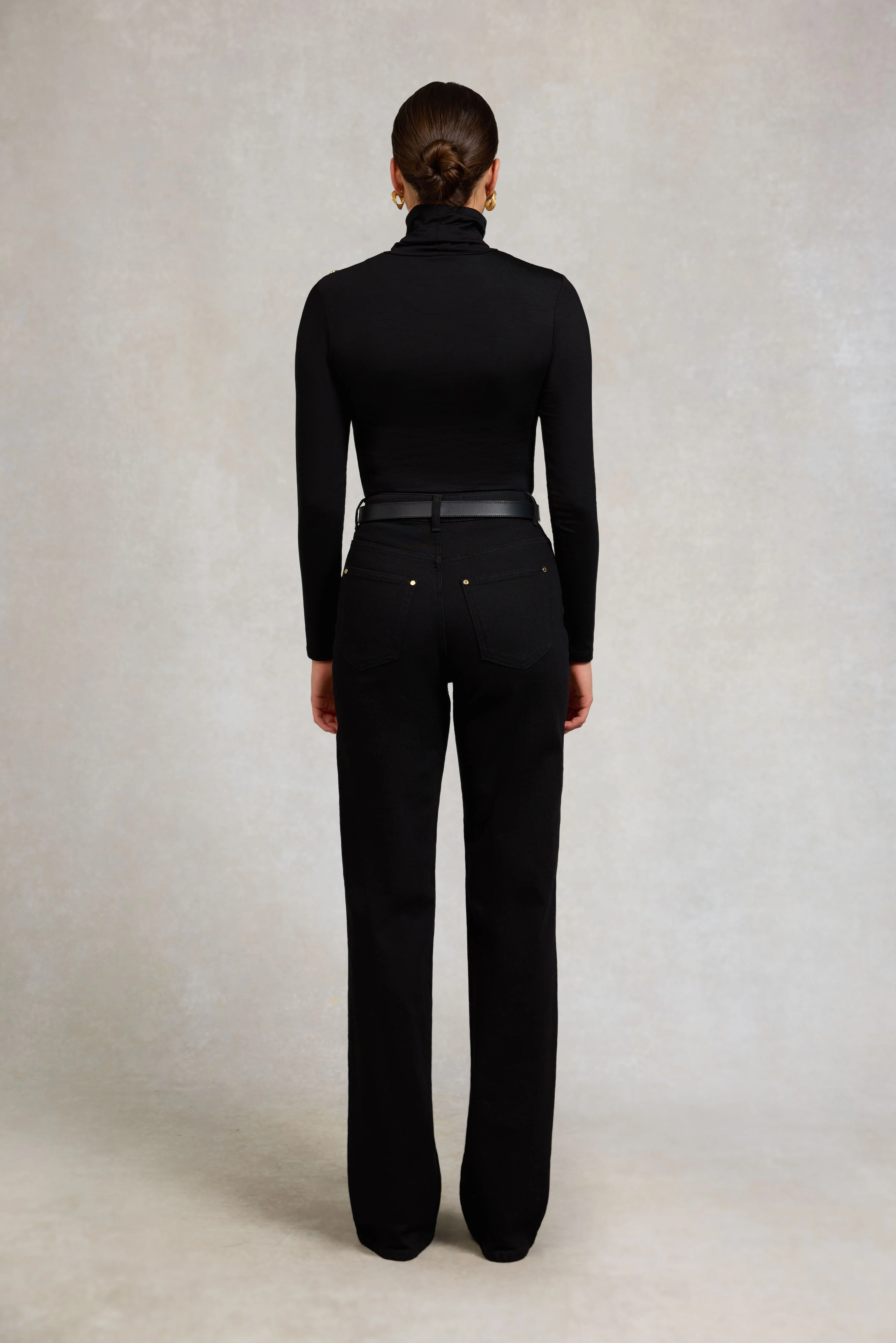 Essential Roll Neck (Black) - Image 4