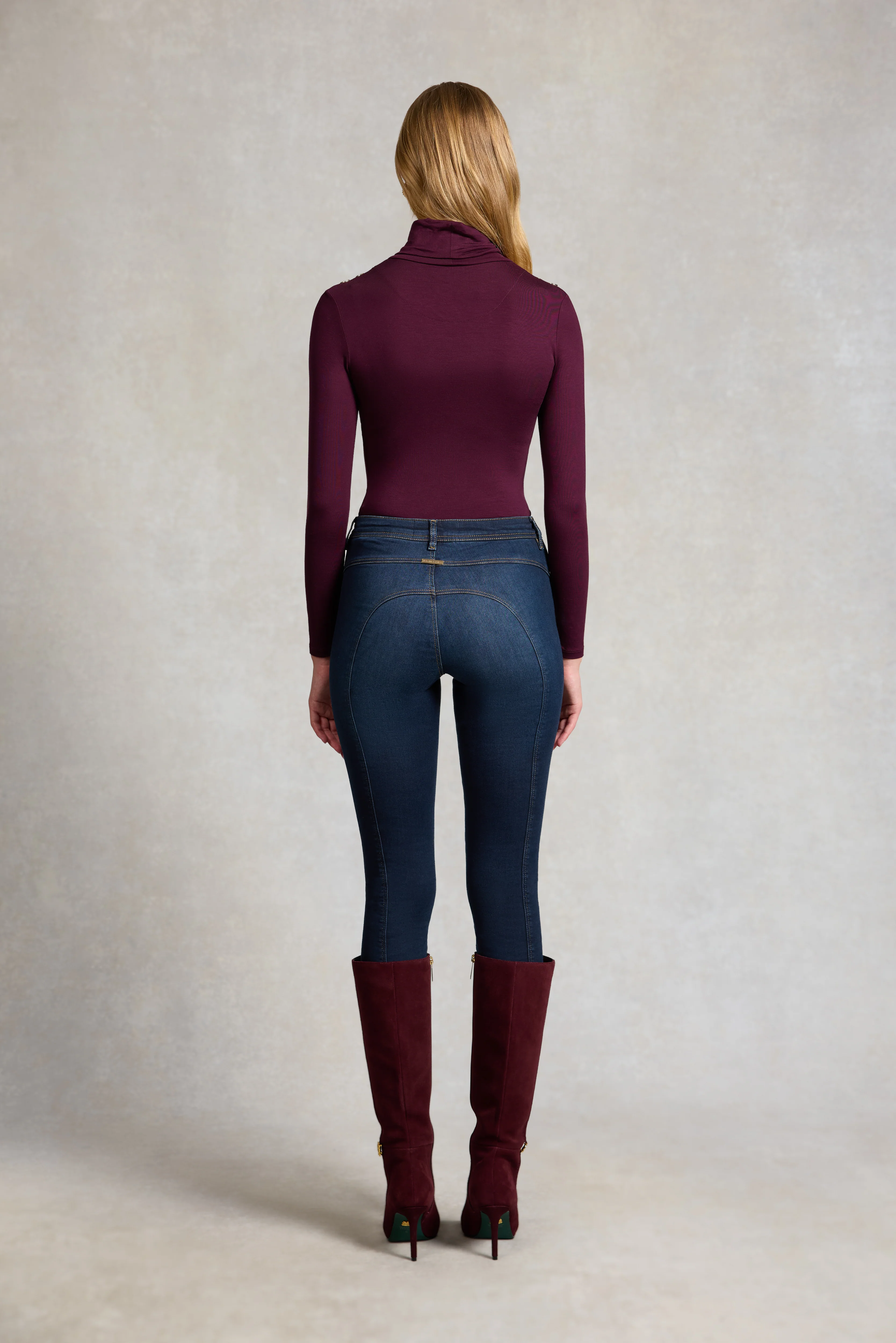 Essential Roll Neck (Burgundy) - Image 4