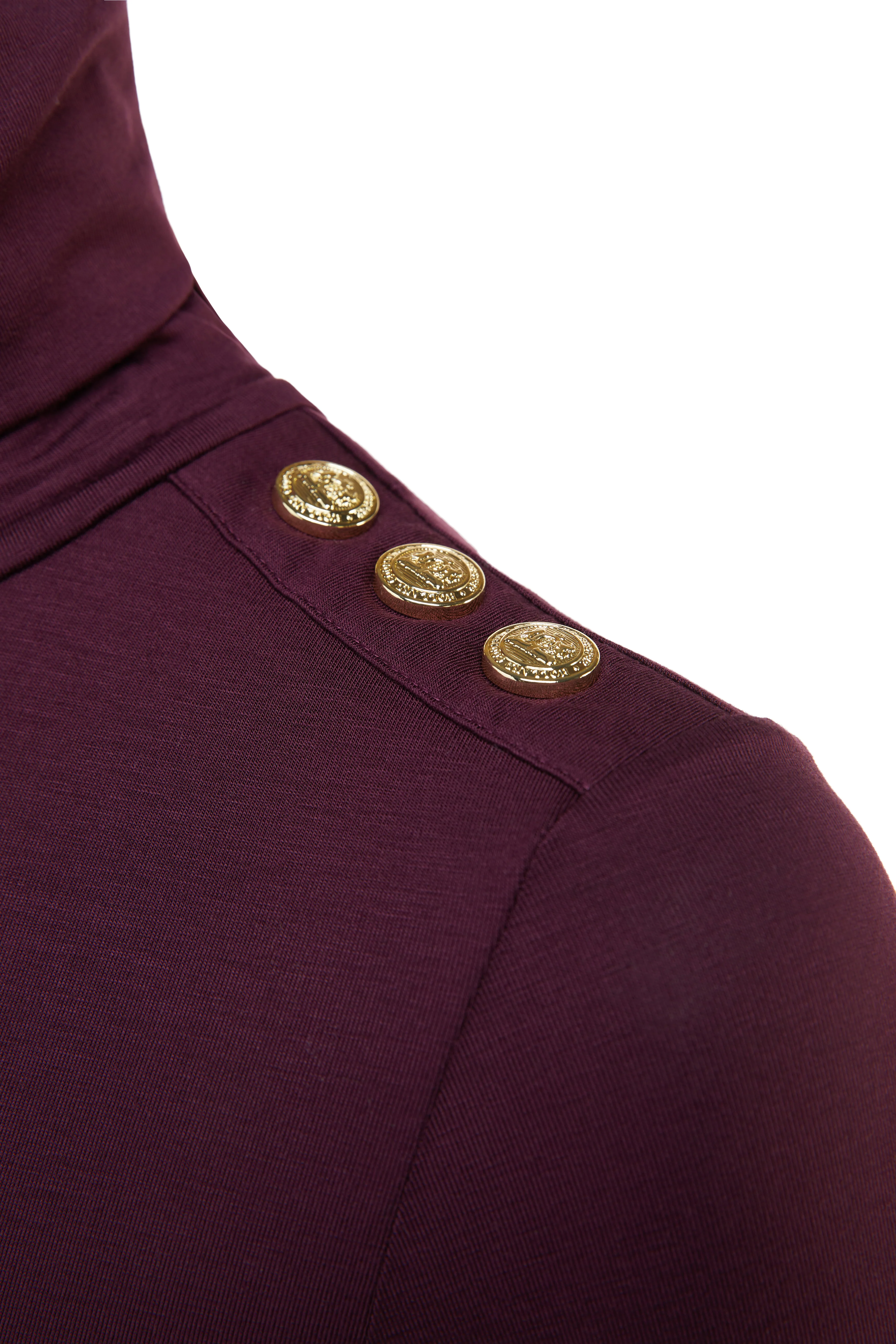 Essential Roll Neck (Burgundy) - Image 8