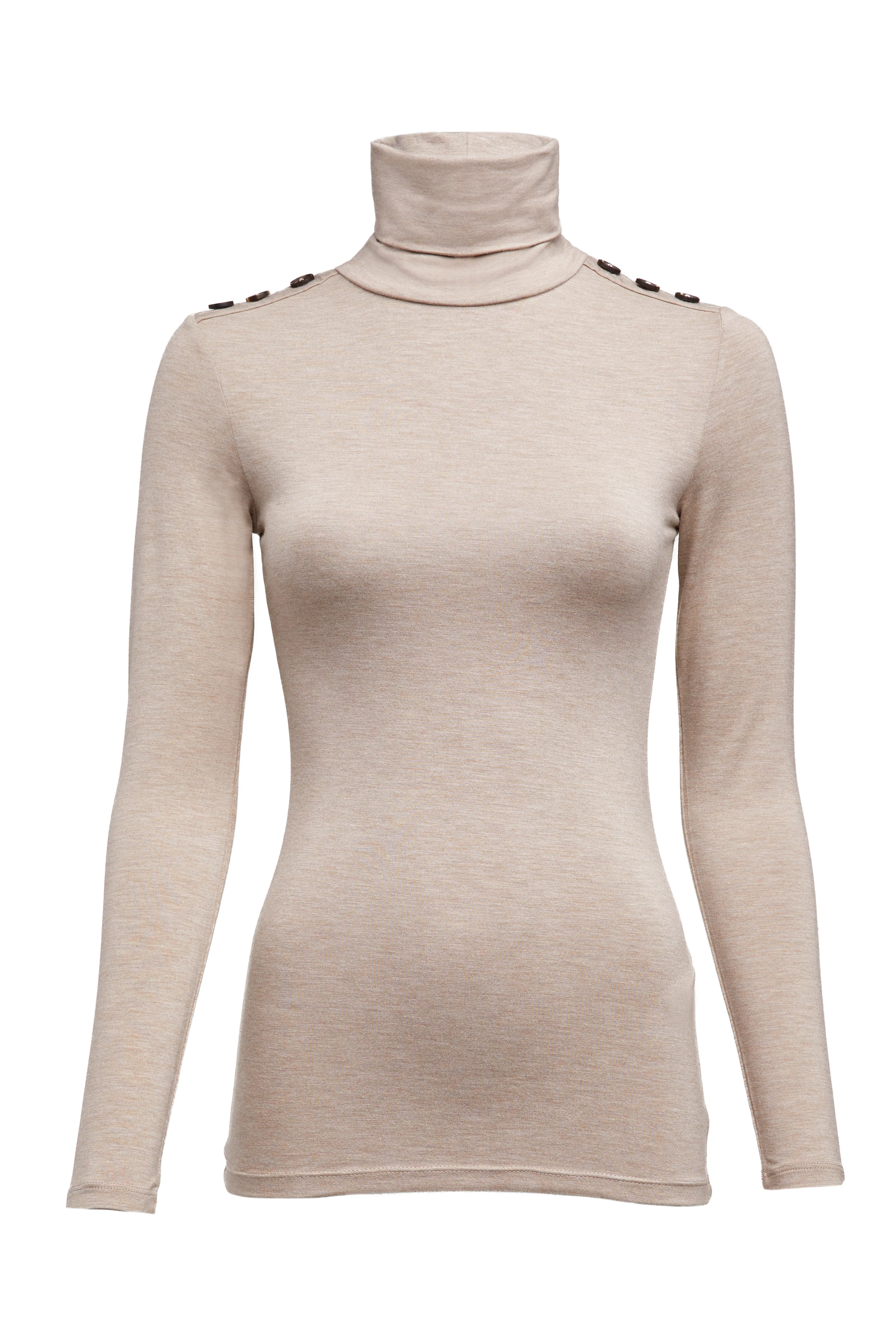 Essential Roll Neck (Oatmeal) - Image 4