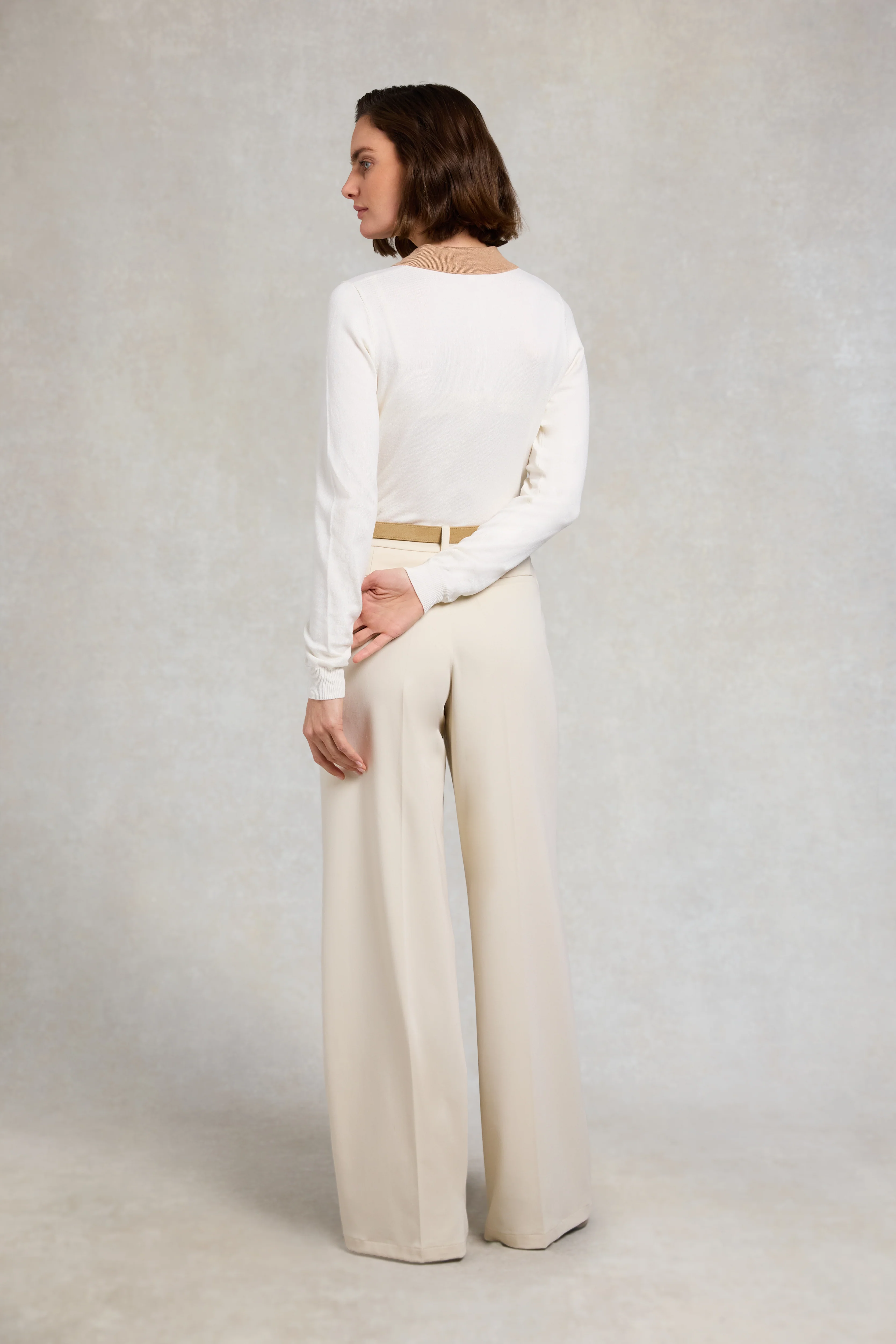 Falmouth Knitted Polo (Natural Camel) - Image 6