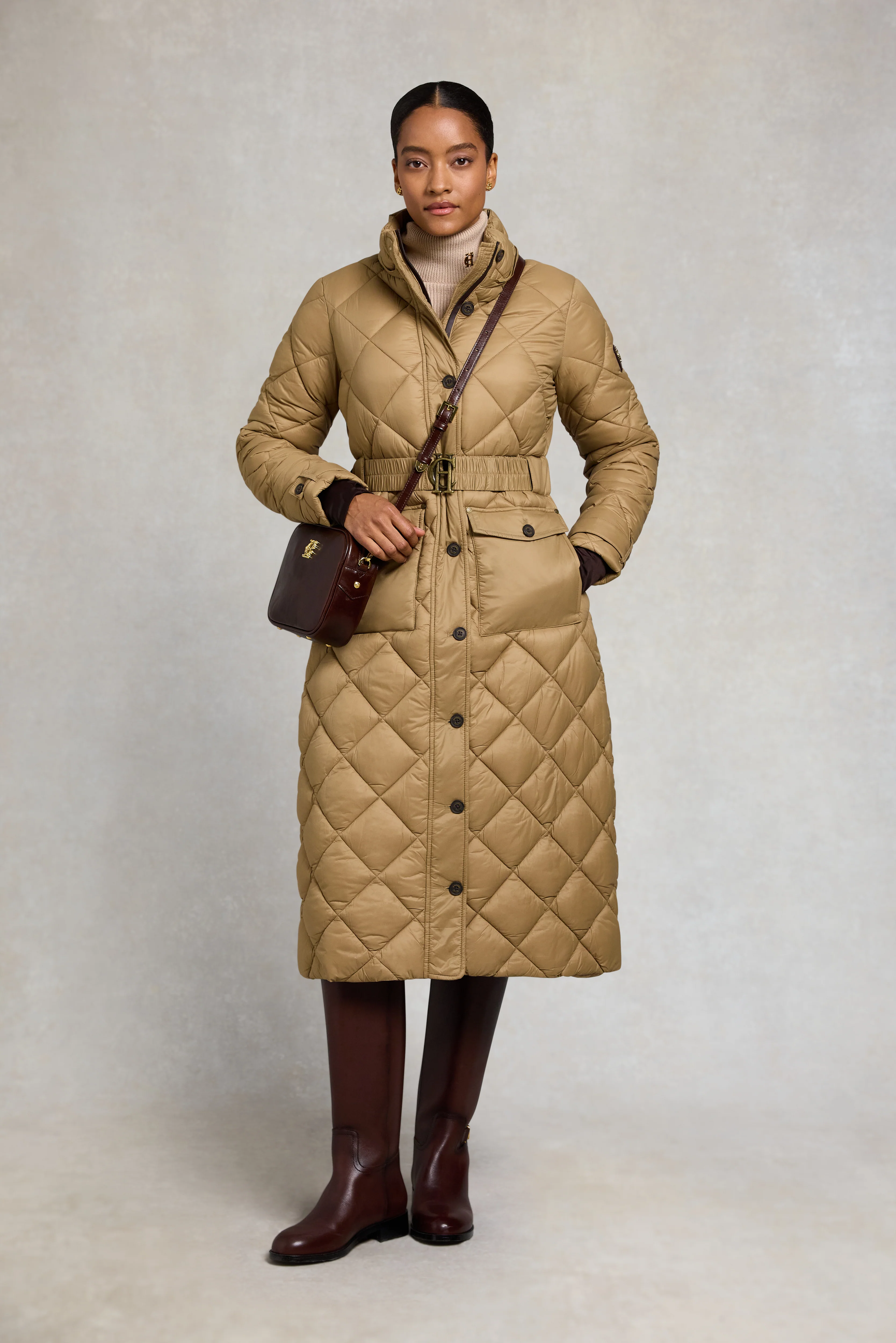 Farnham Longline Coat (Sand) - Image 4