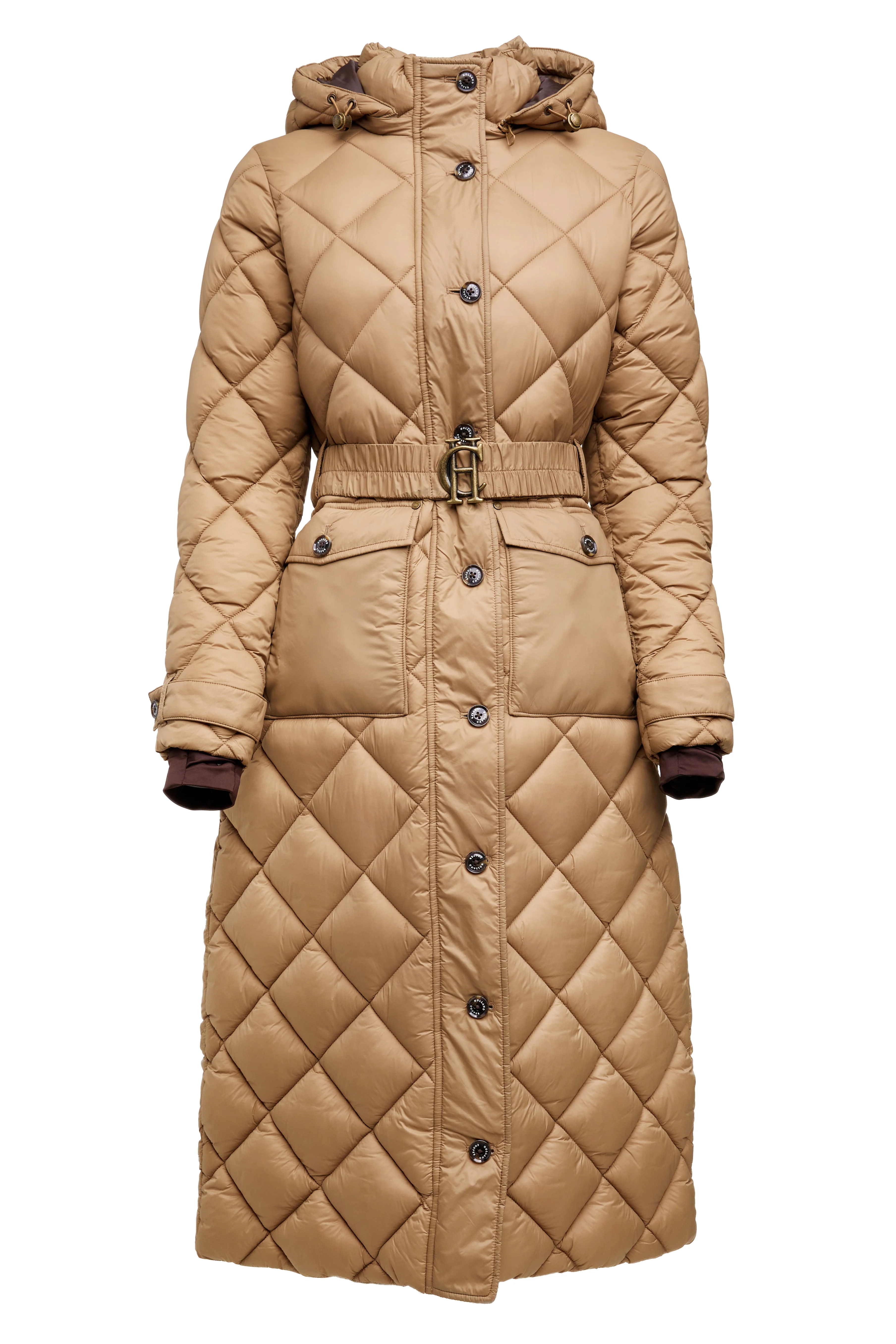 Farnham Longline Coat (Sand) - Image 6