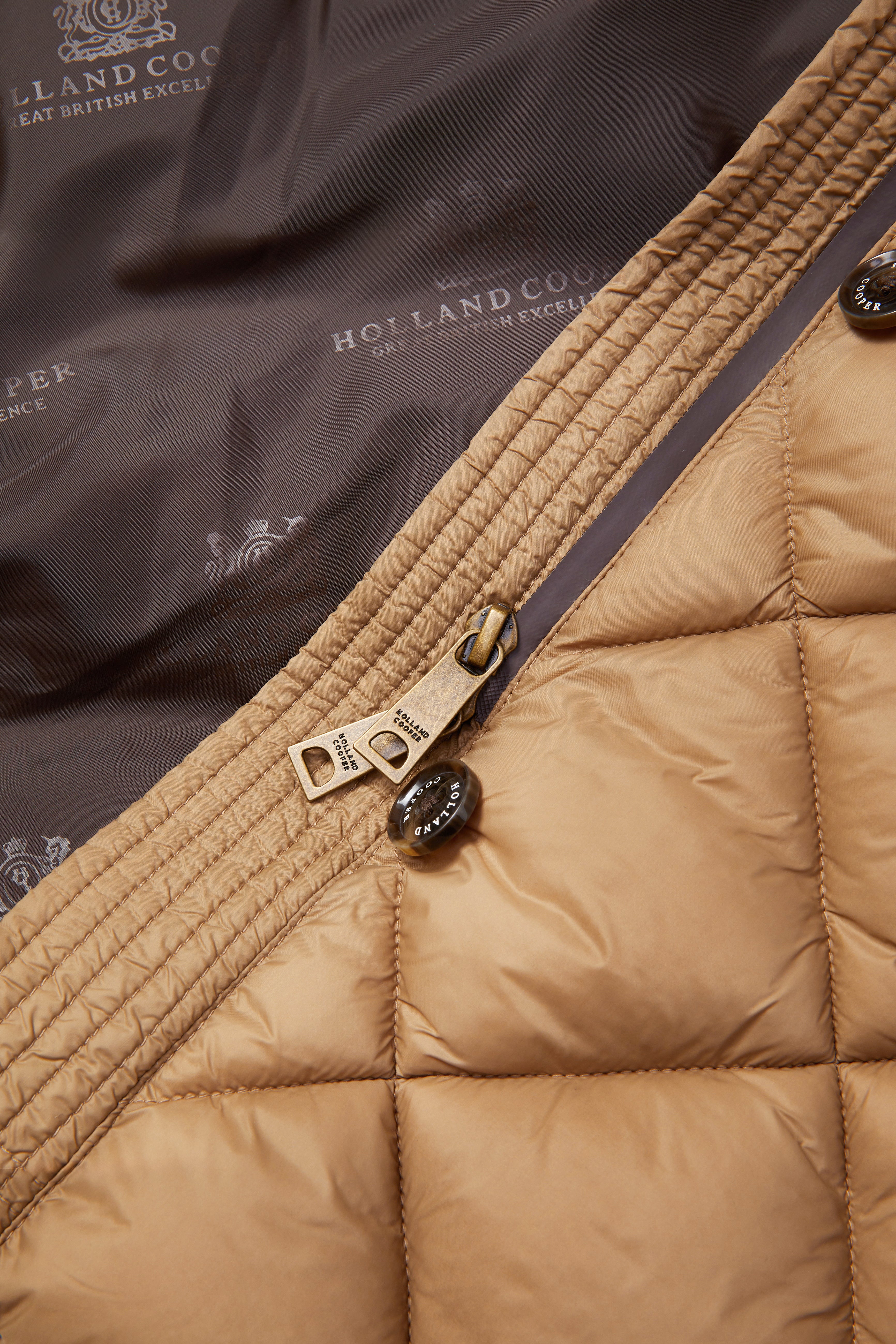 Farnham Longline Coat (Sand) - Image 8