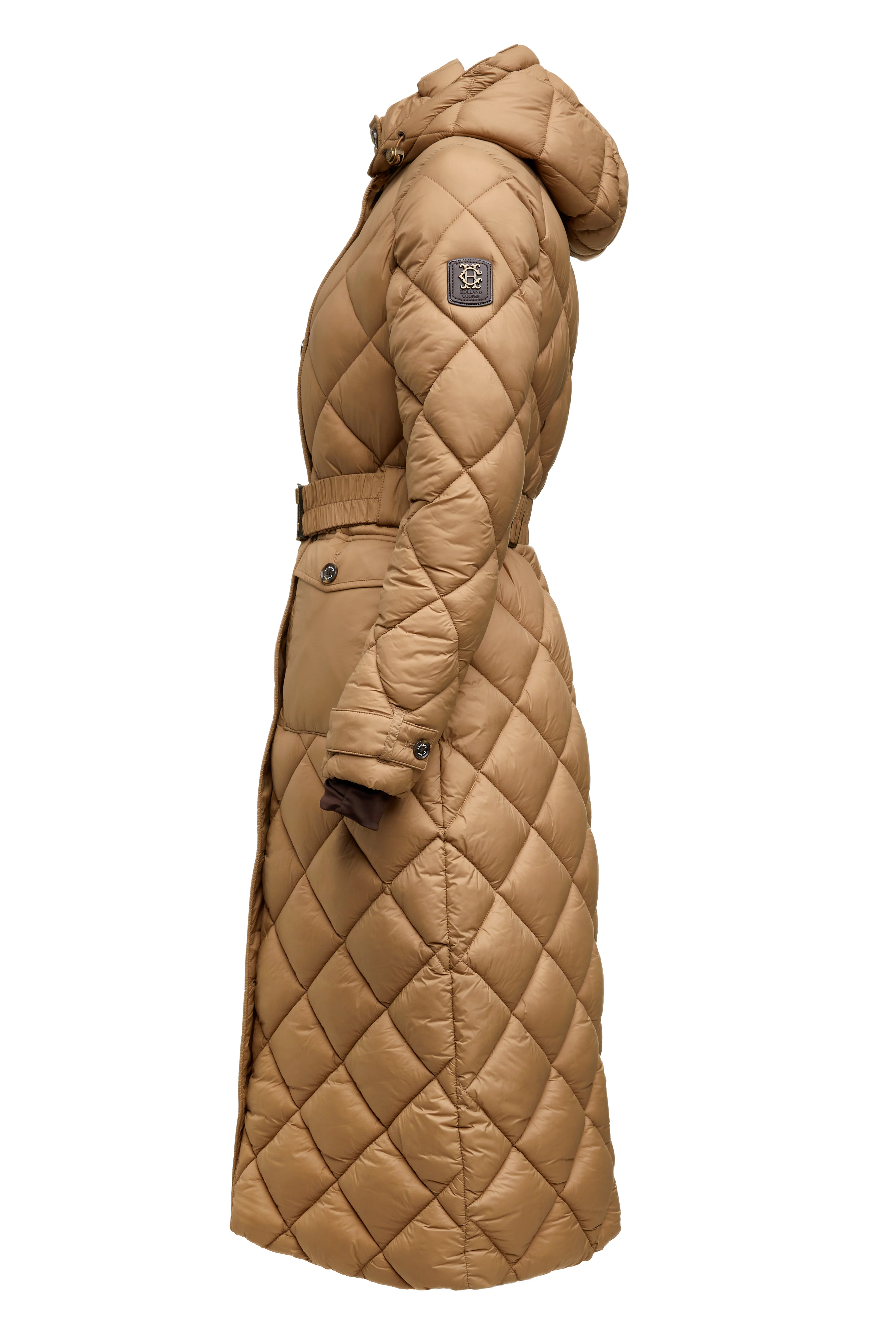 Farnham Longline Coat (Sand) - Image 9