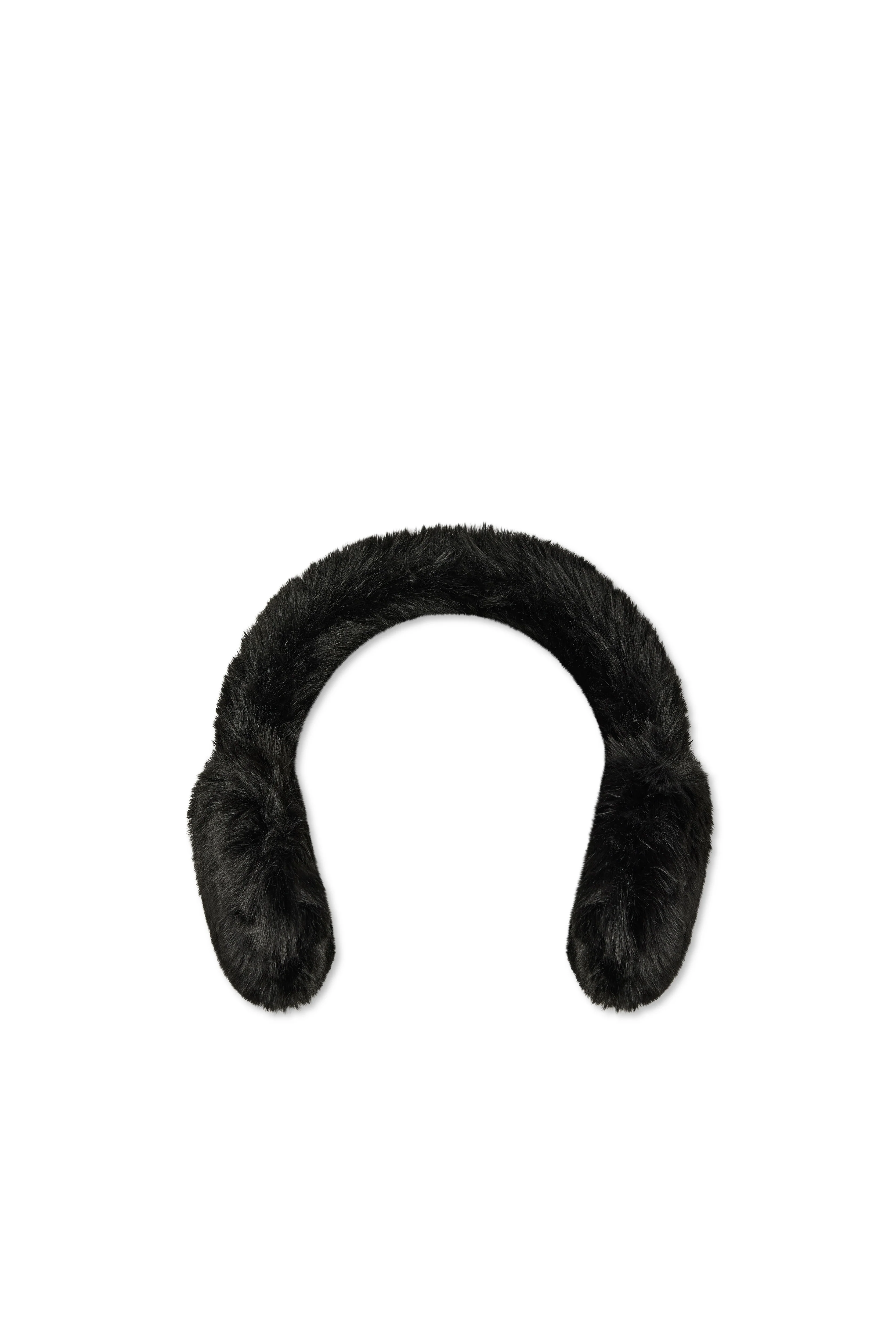 Faux Fur Ear Muffs (Black) - Image 3