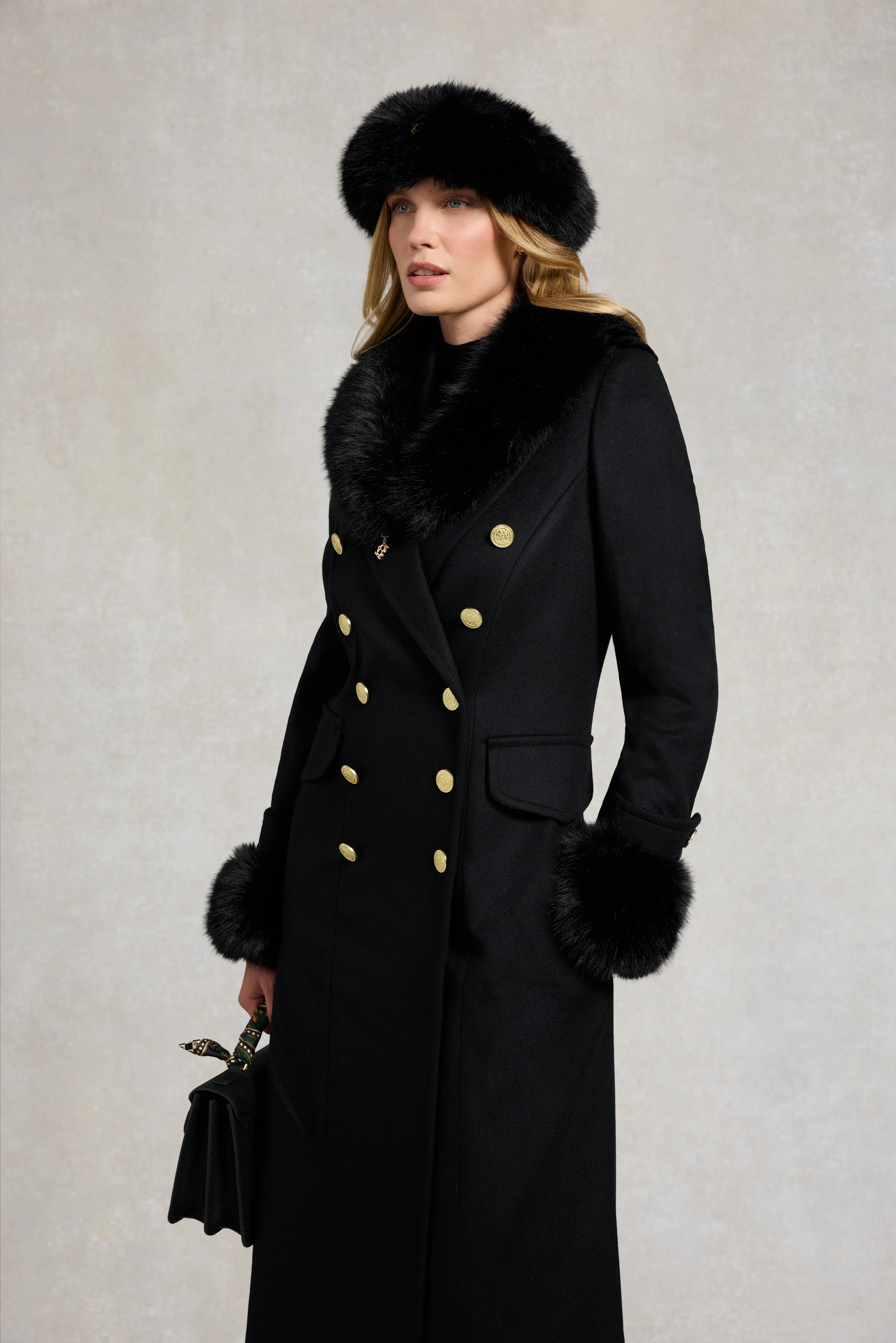 Faux Fur Headband (Black) - Image 4