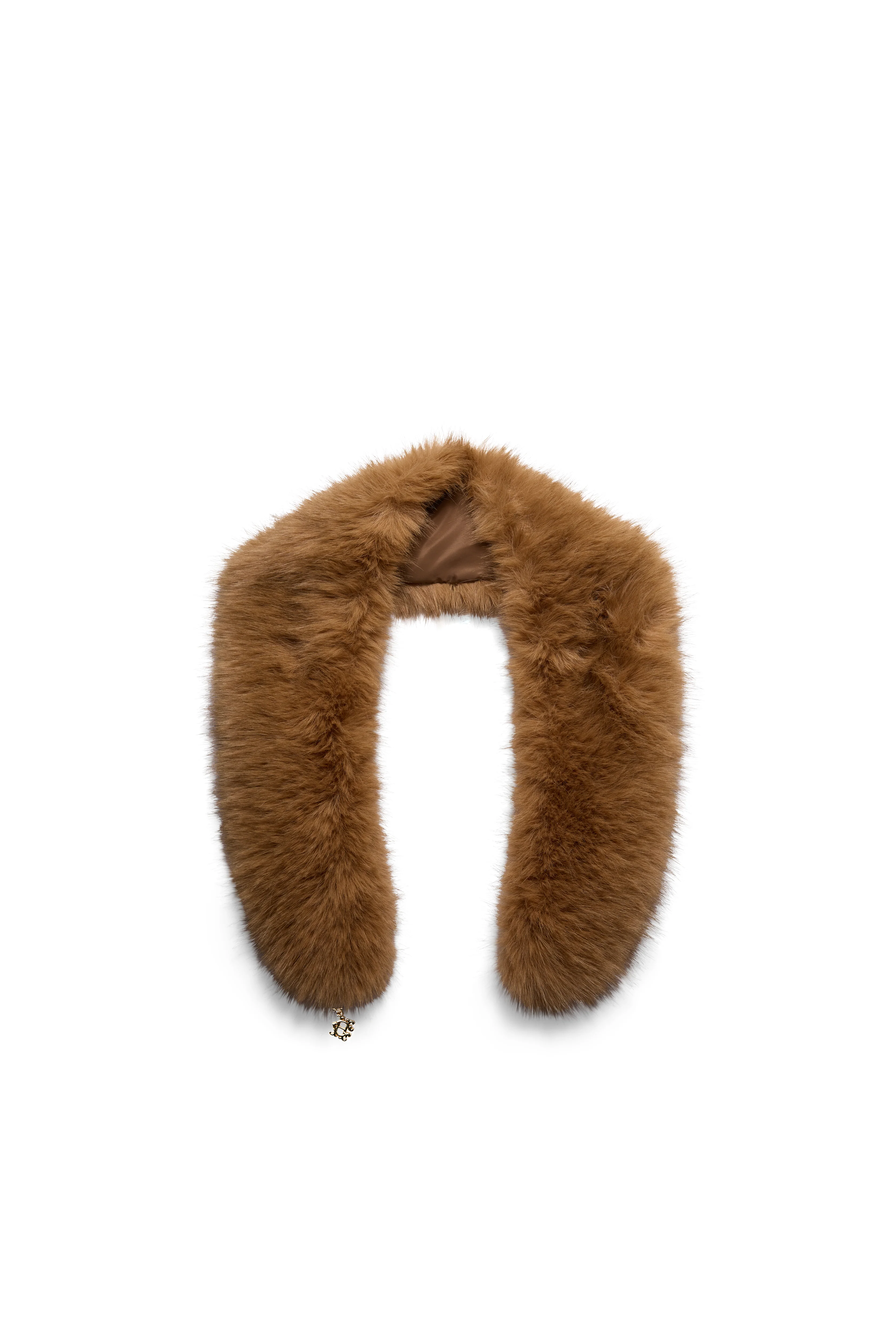 Faux Fur Shawl (Caramel) - Image 2