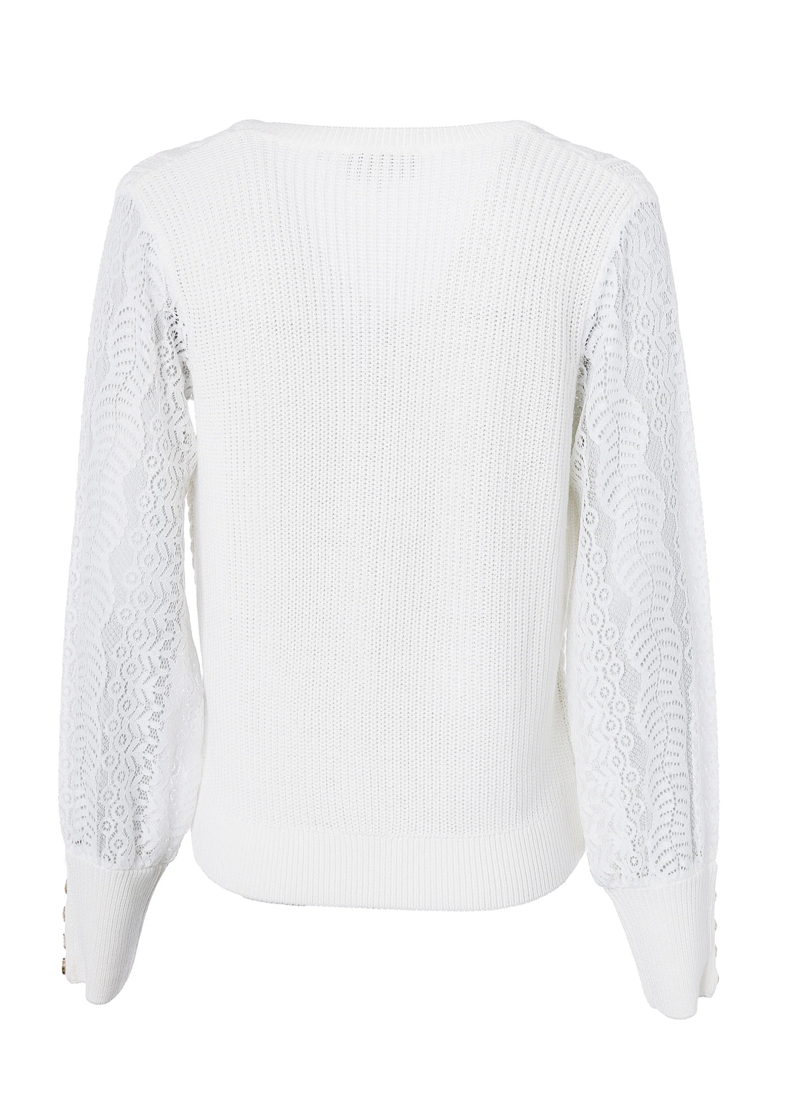 Featherton V-Neck Knit (Natural) - Image 7