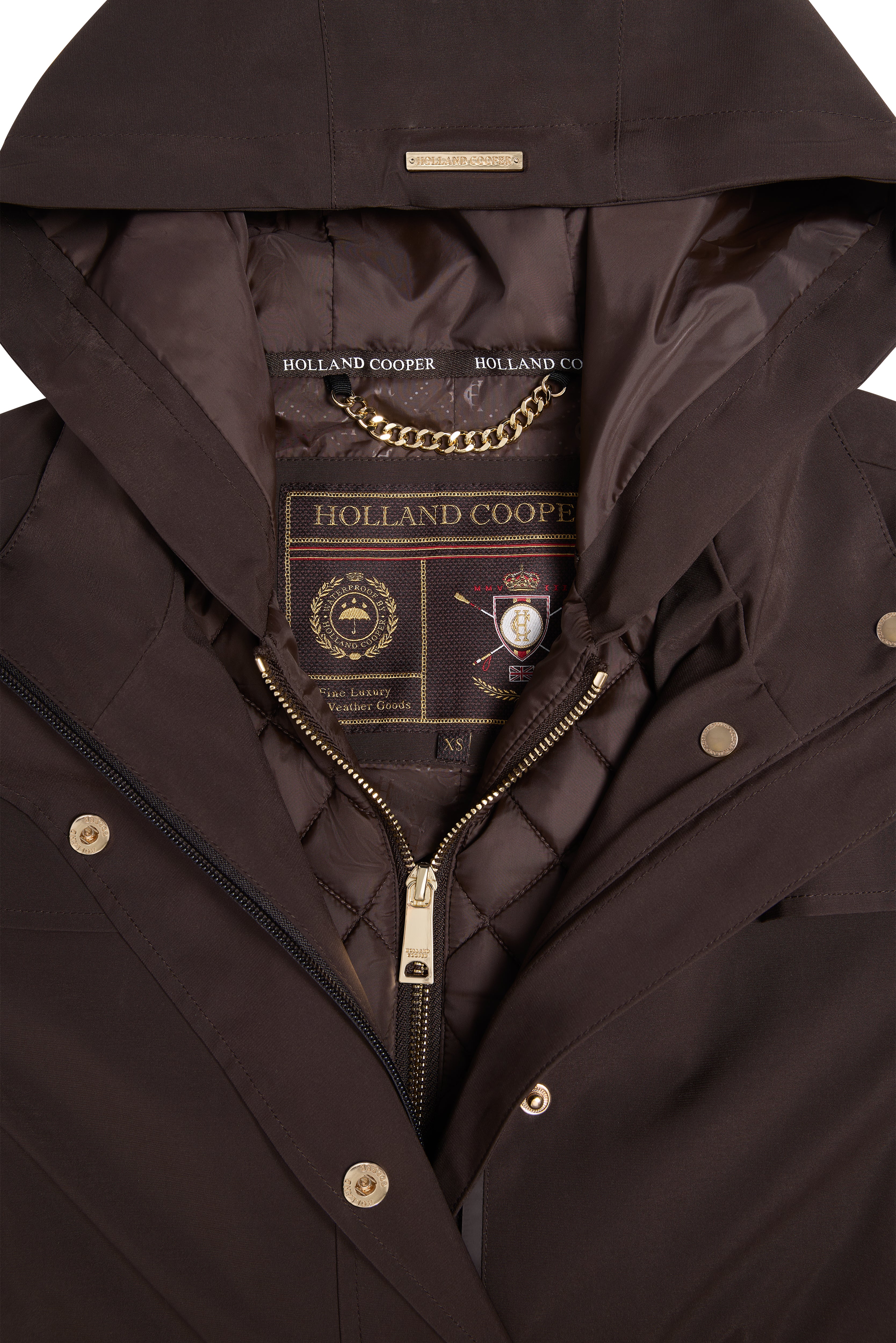 Folgate Rain Coat (Chocolate) - Image 6