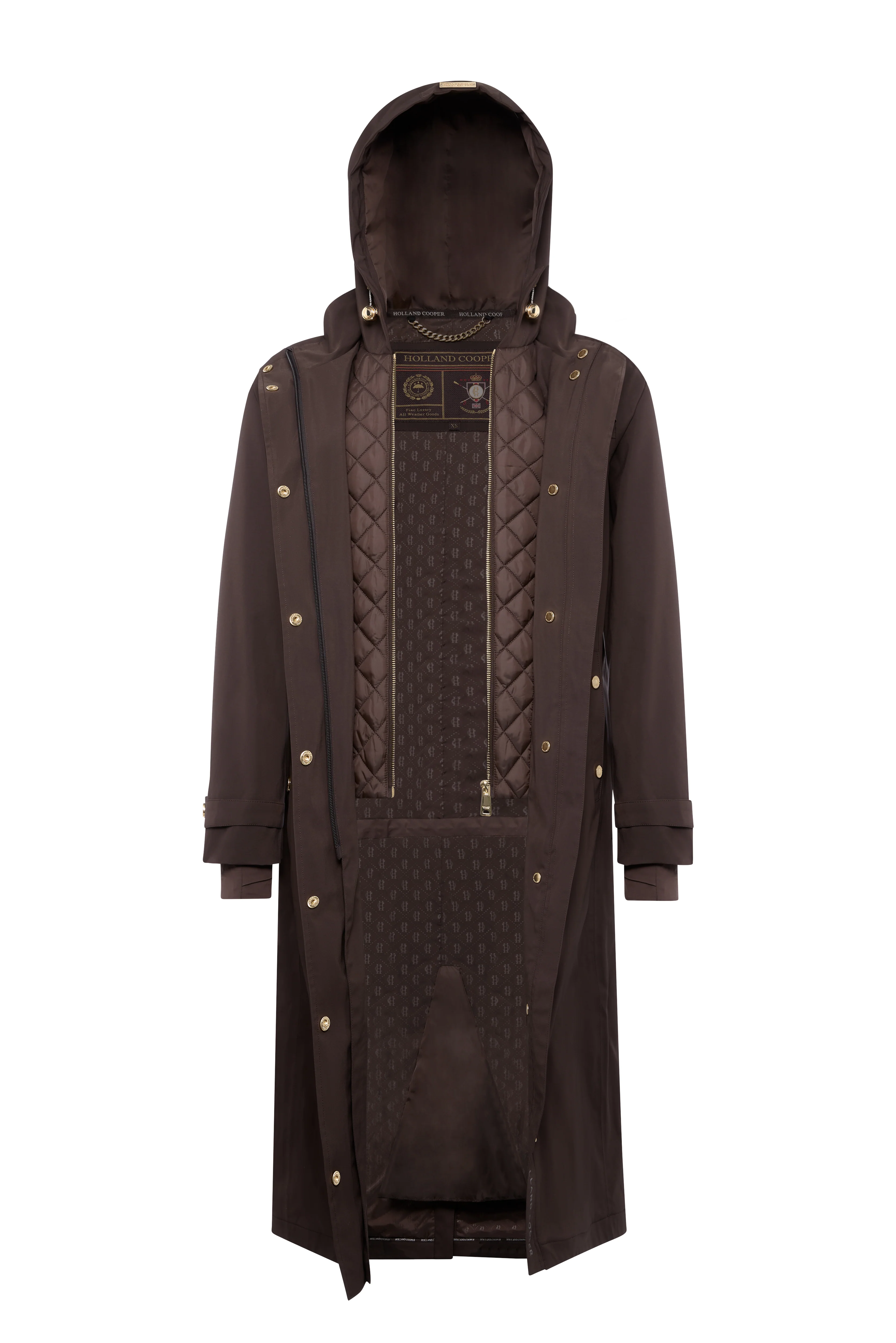 Folgate Rain Coat (Chocolate) - Image 8