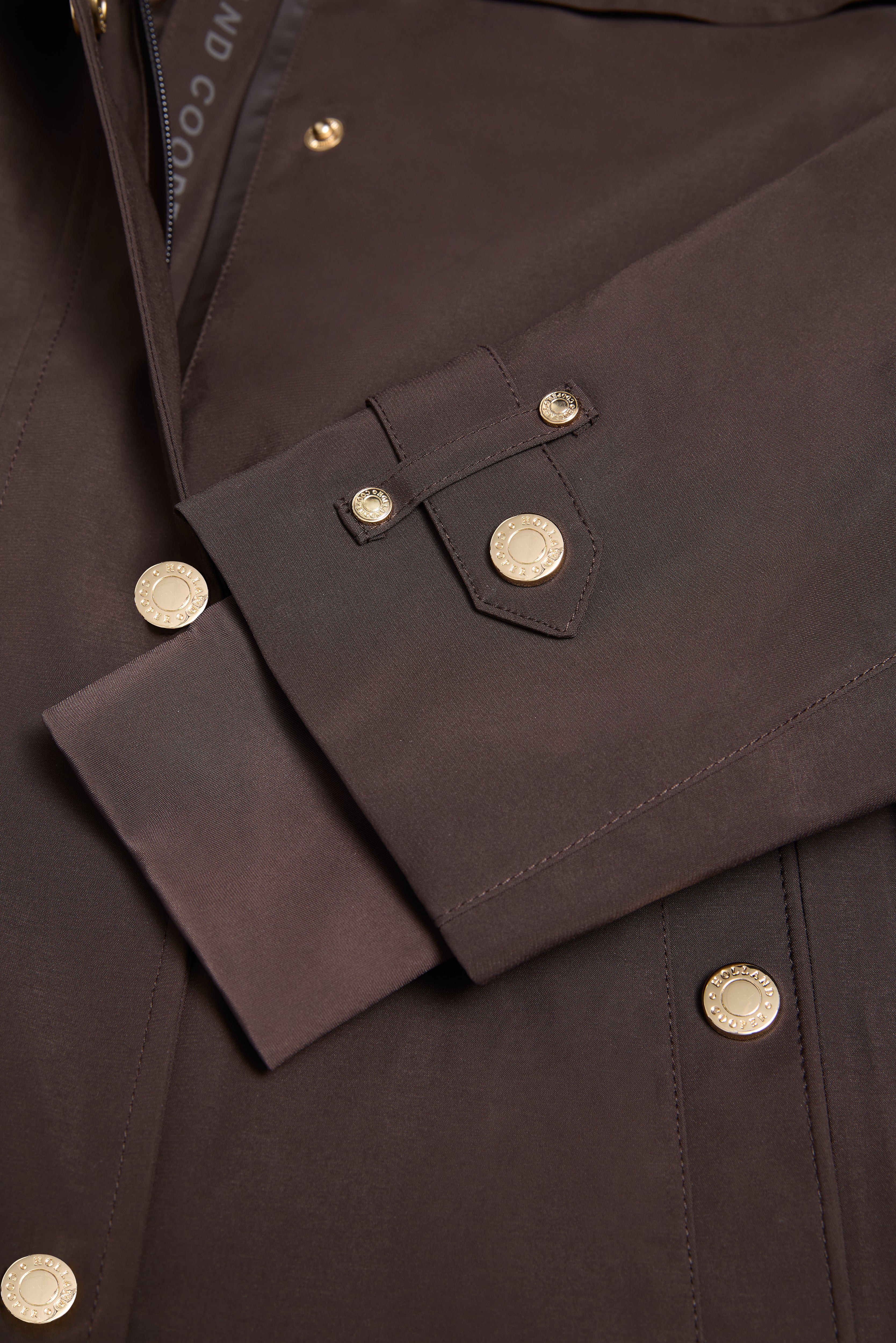 Folgate Rain Coat (Chocolate) - Image 9