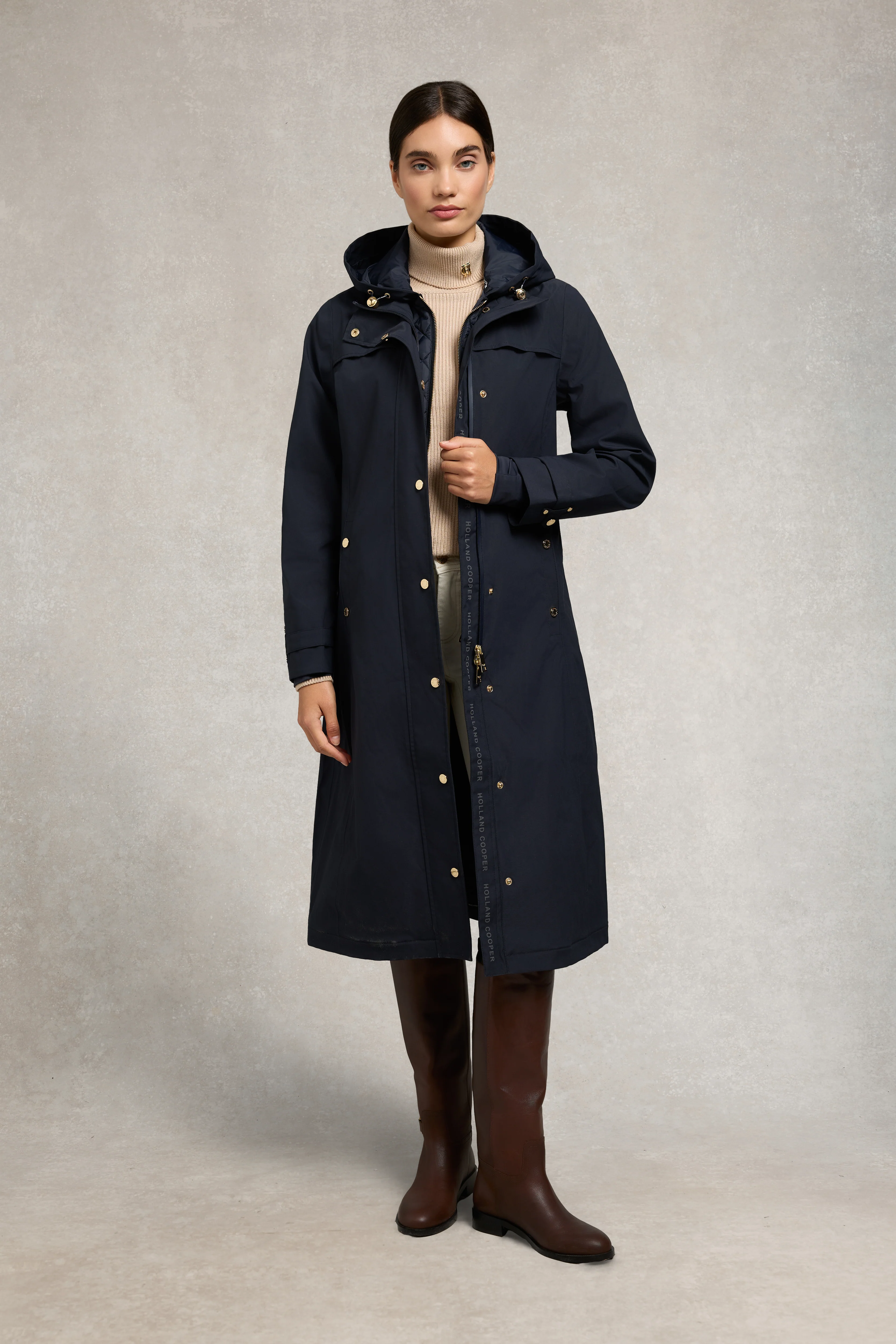 Folgate Rain Coat (Ink Navy) - Image 2
