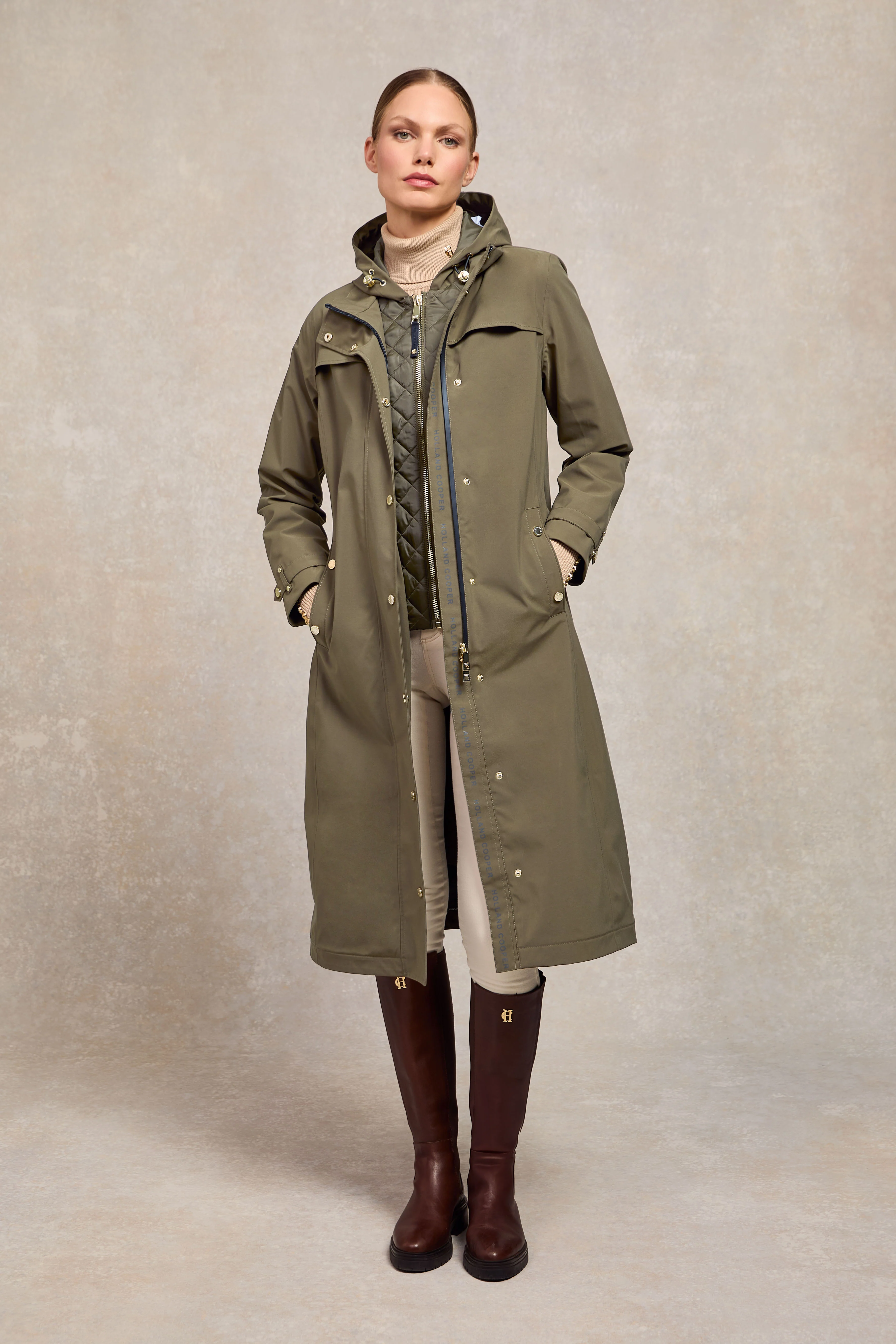 Folgate Rain Coat (Soft Khaki) - Image 10