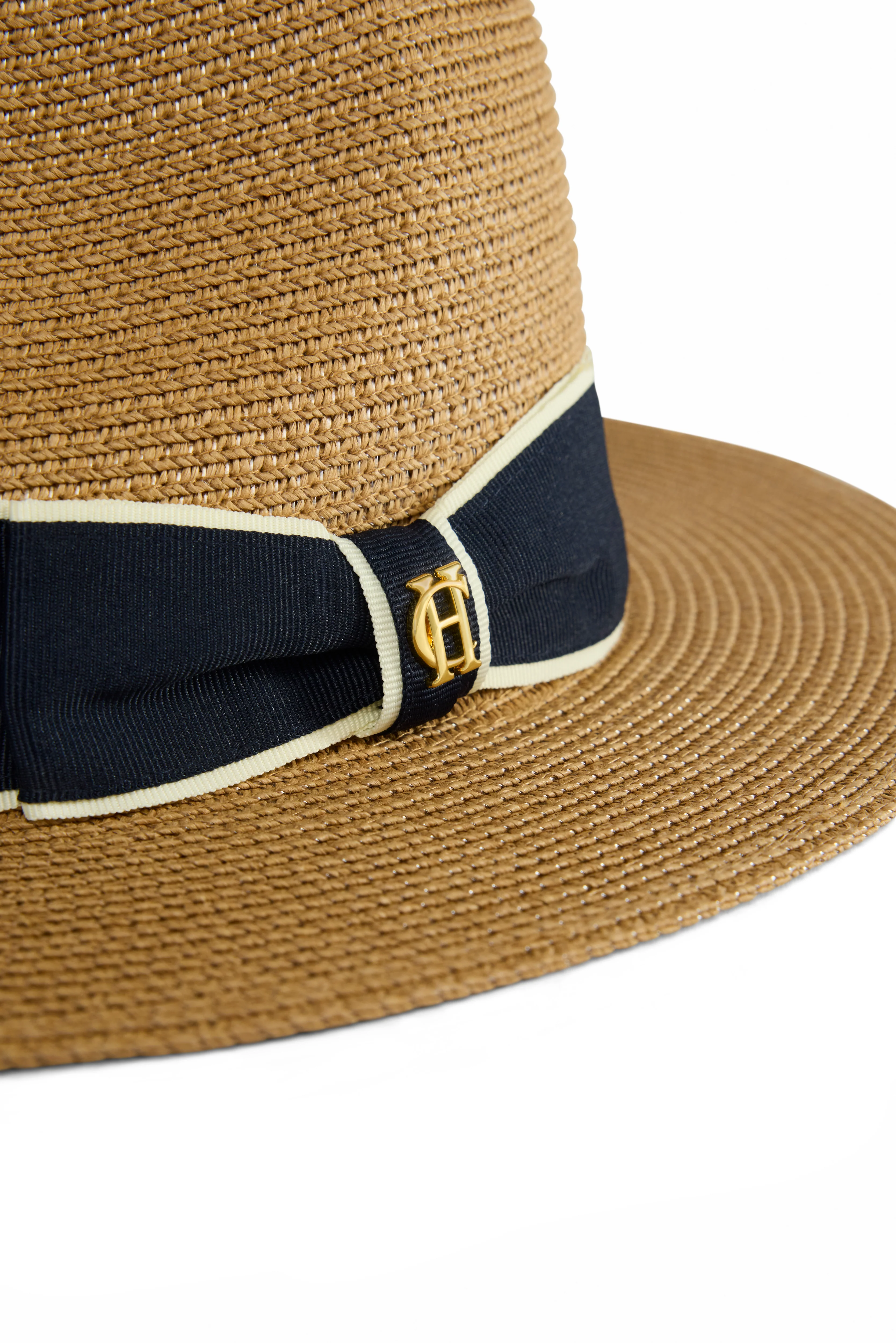 Francesca Hat (Camel Navy Bow) - Image 5