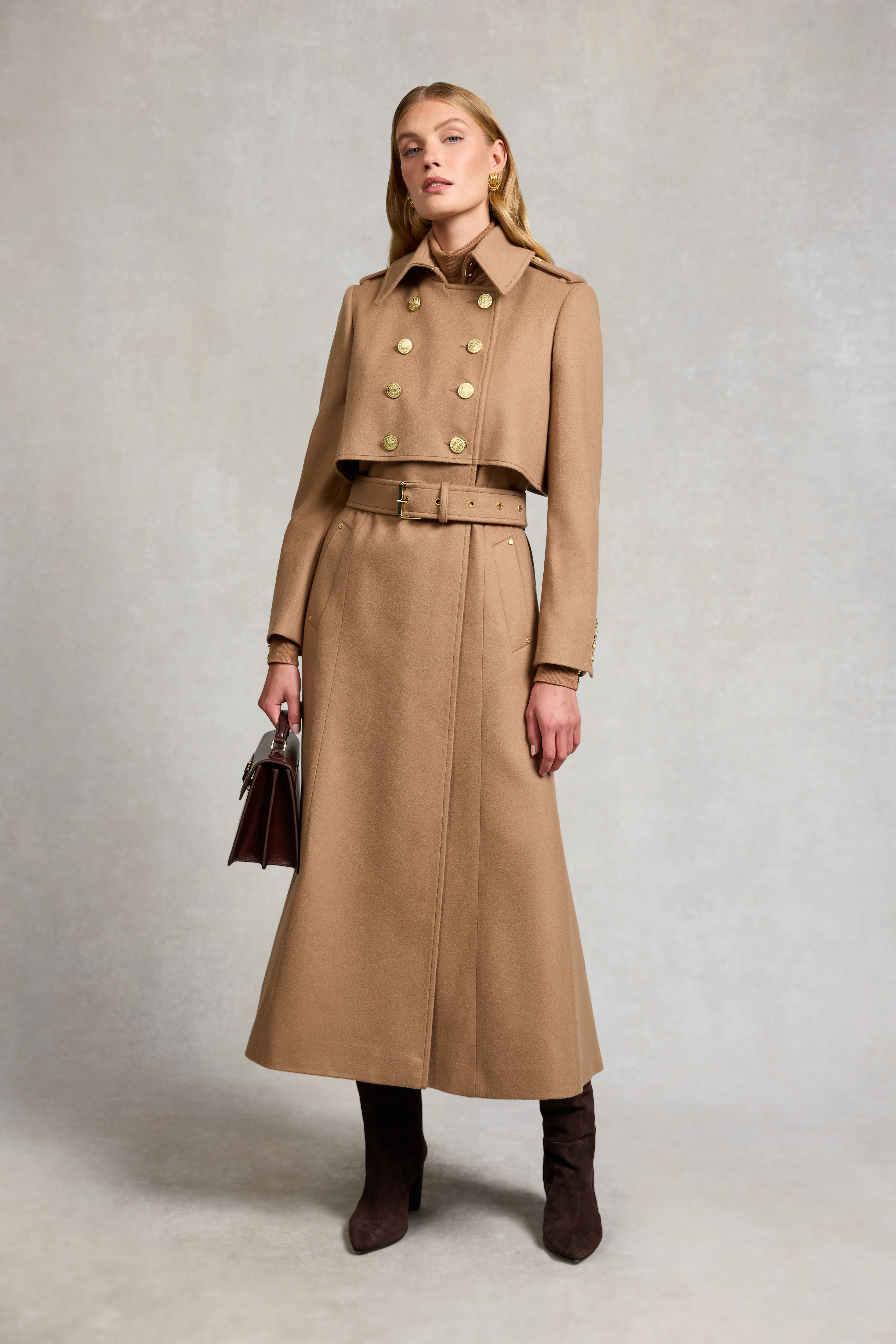 Full Length Cheltenham Trench Coat (Biscotti) - Image 2