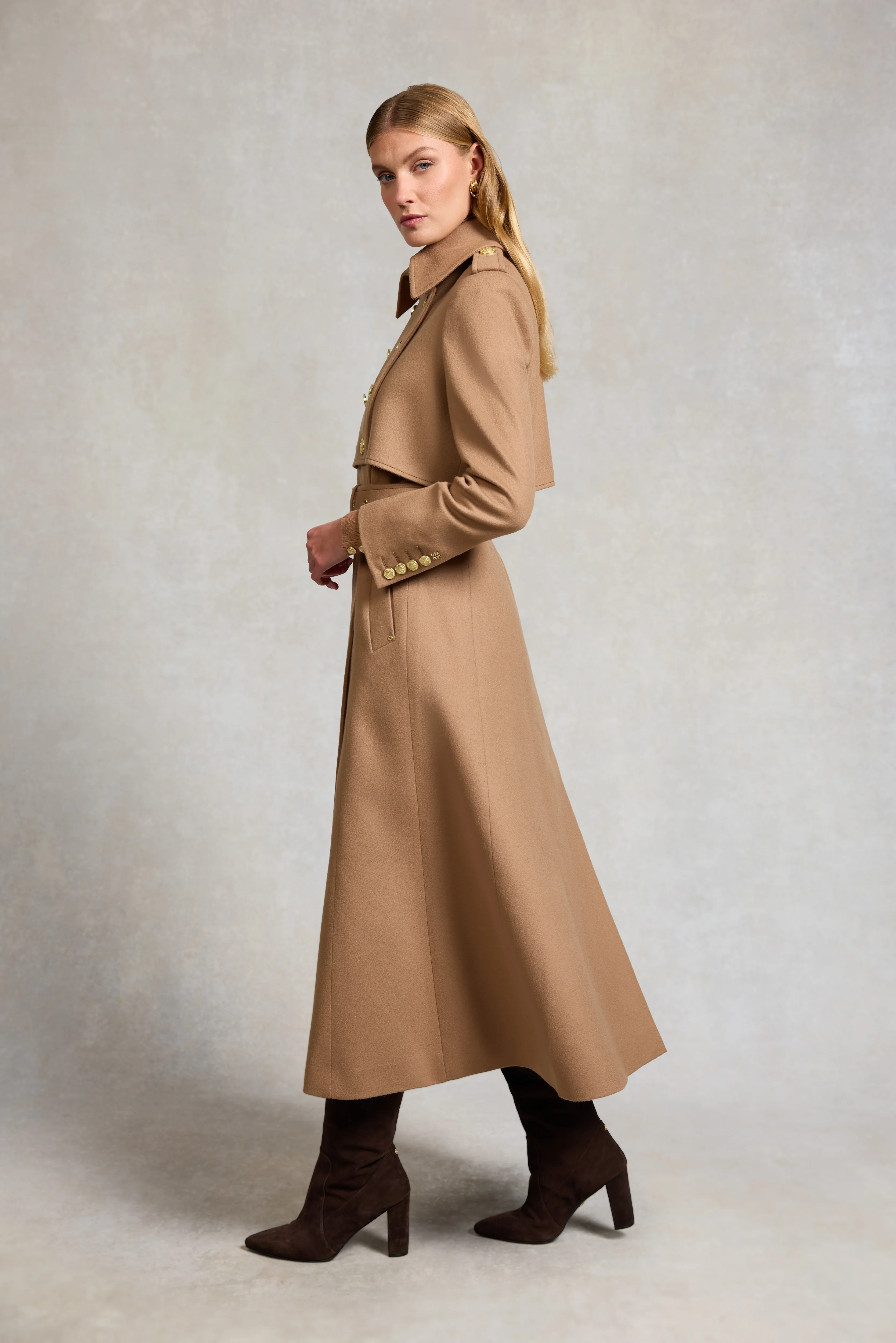Full Length Cheltenham Trench Coat (Biscotti) - Image 3