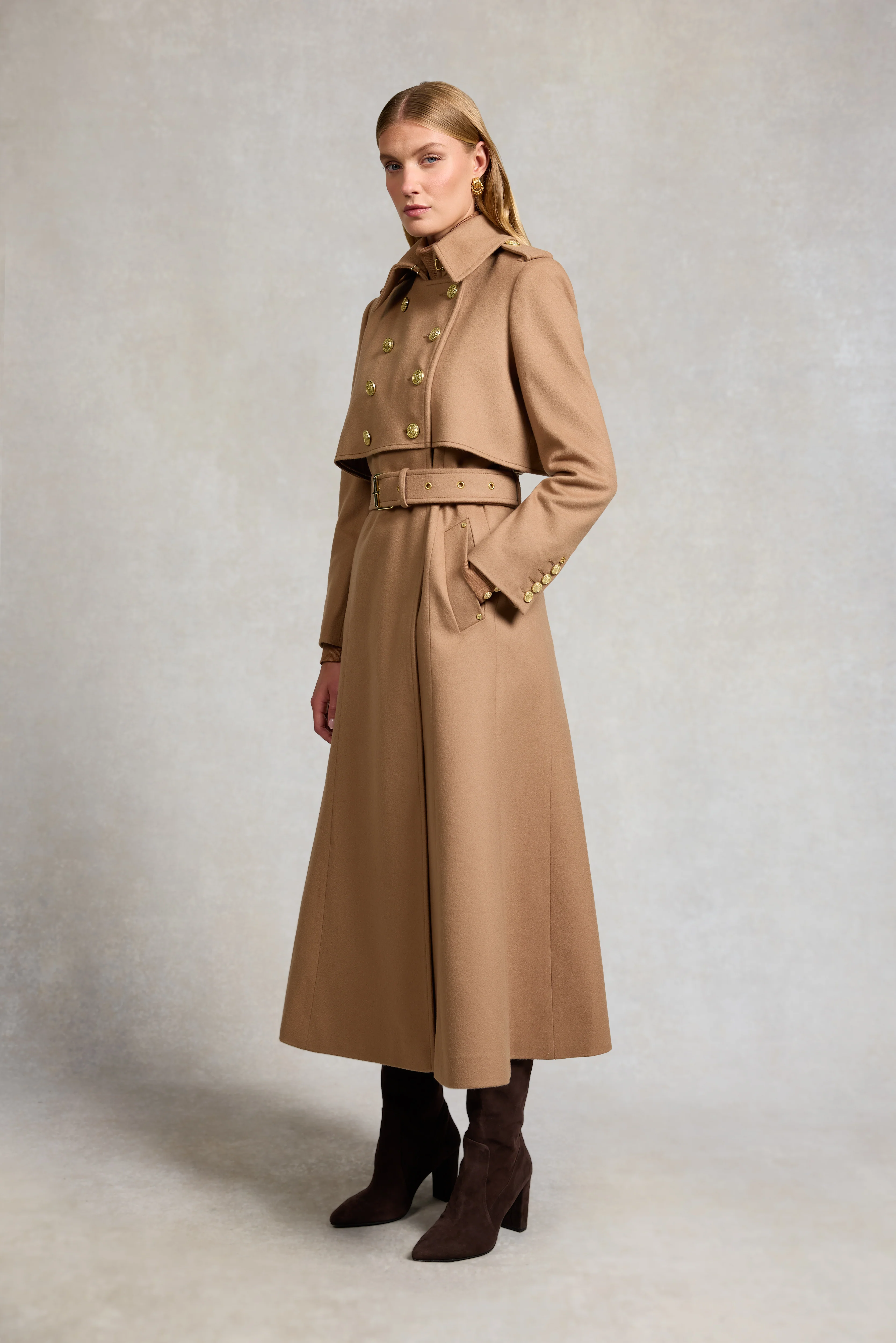 Full Length Cheltenham Trench Coat (Biscotti) - Image 4