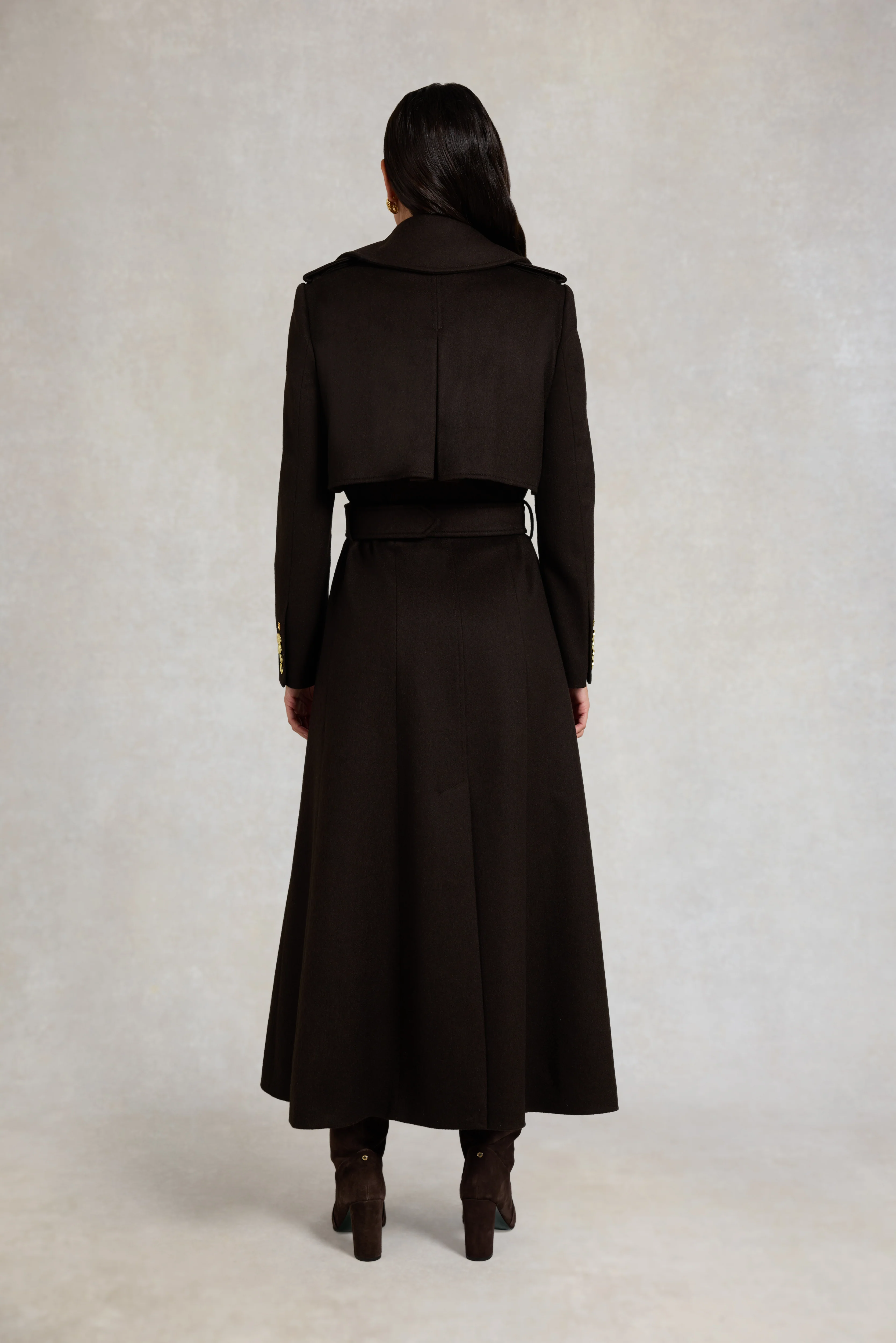 Full Length Cheltenham Trench Coat (Chocolate) - Image 7