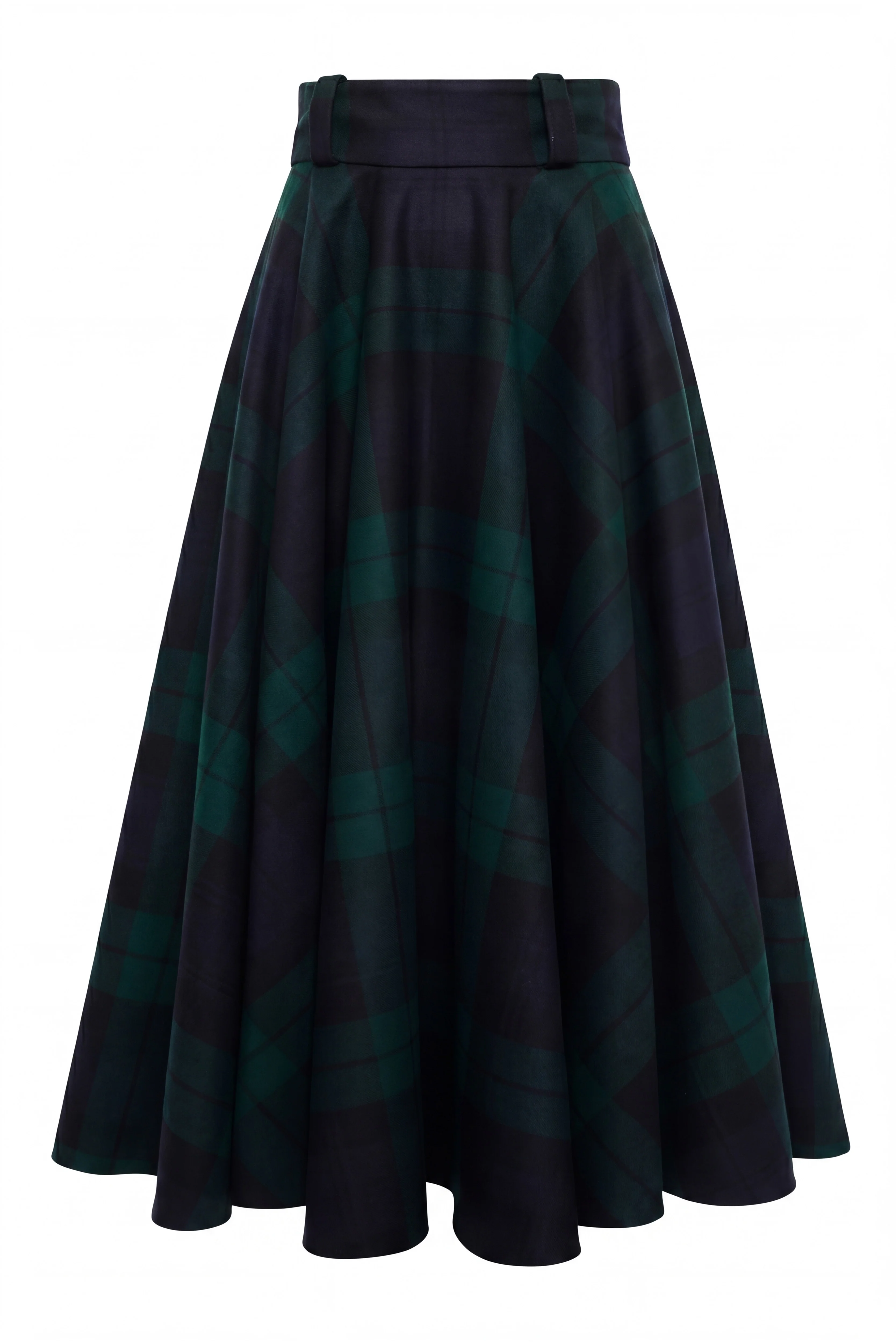 360 Maxi Tweed Circle Skirt (Blackwatch) - Image 7