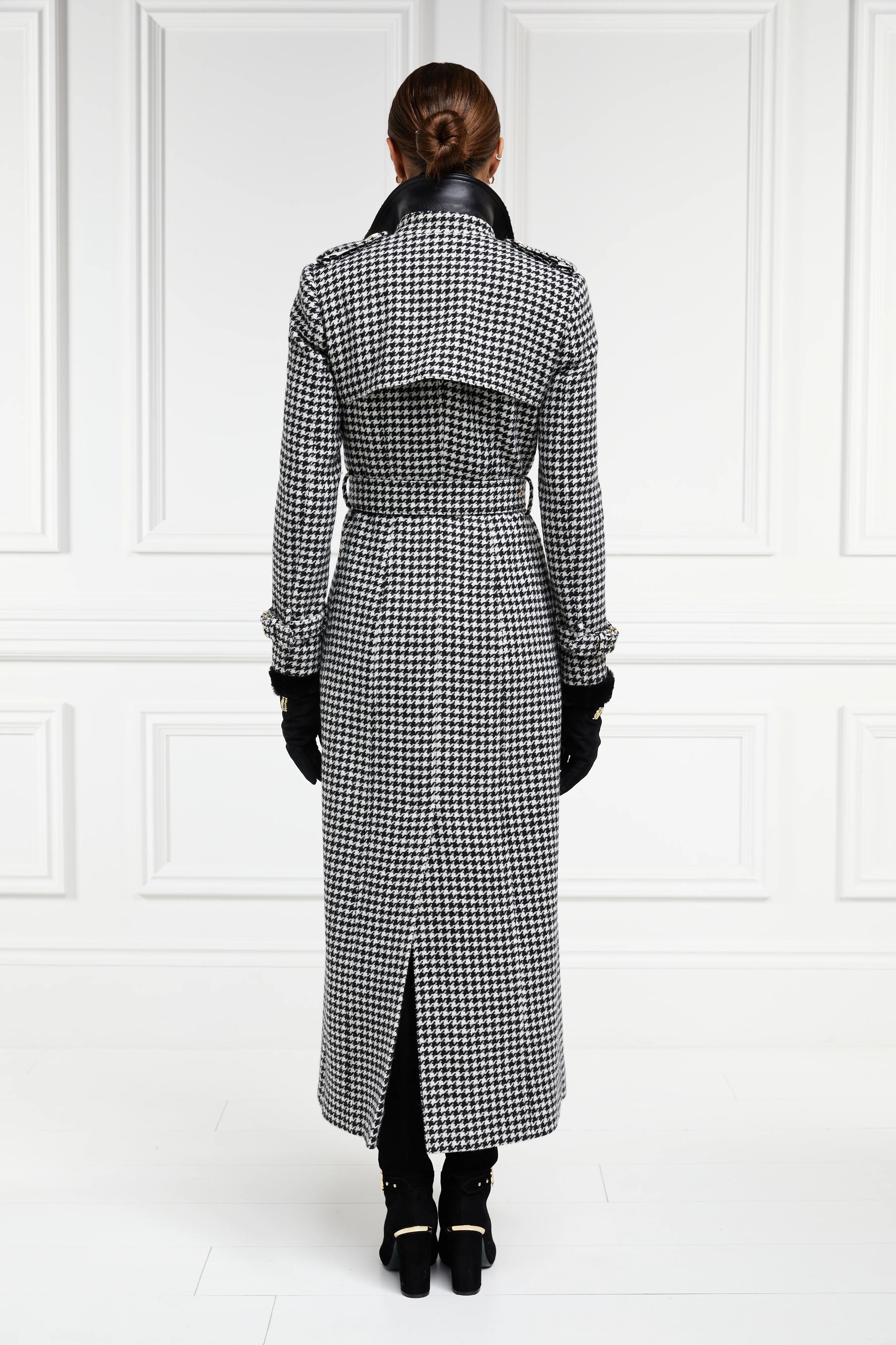 Full Length Marlborough Trench Coat (Houndstooth) - Image 10