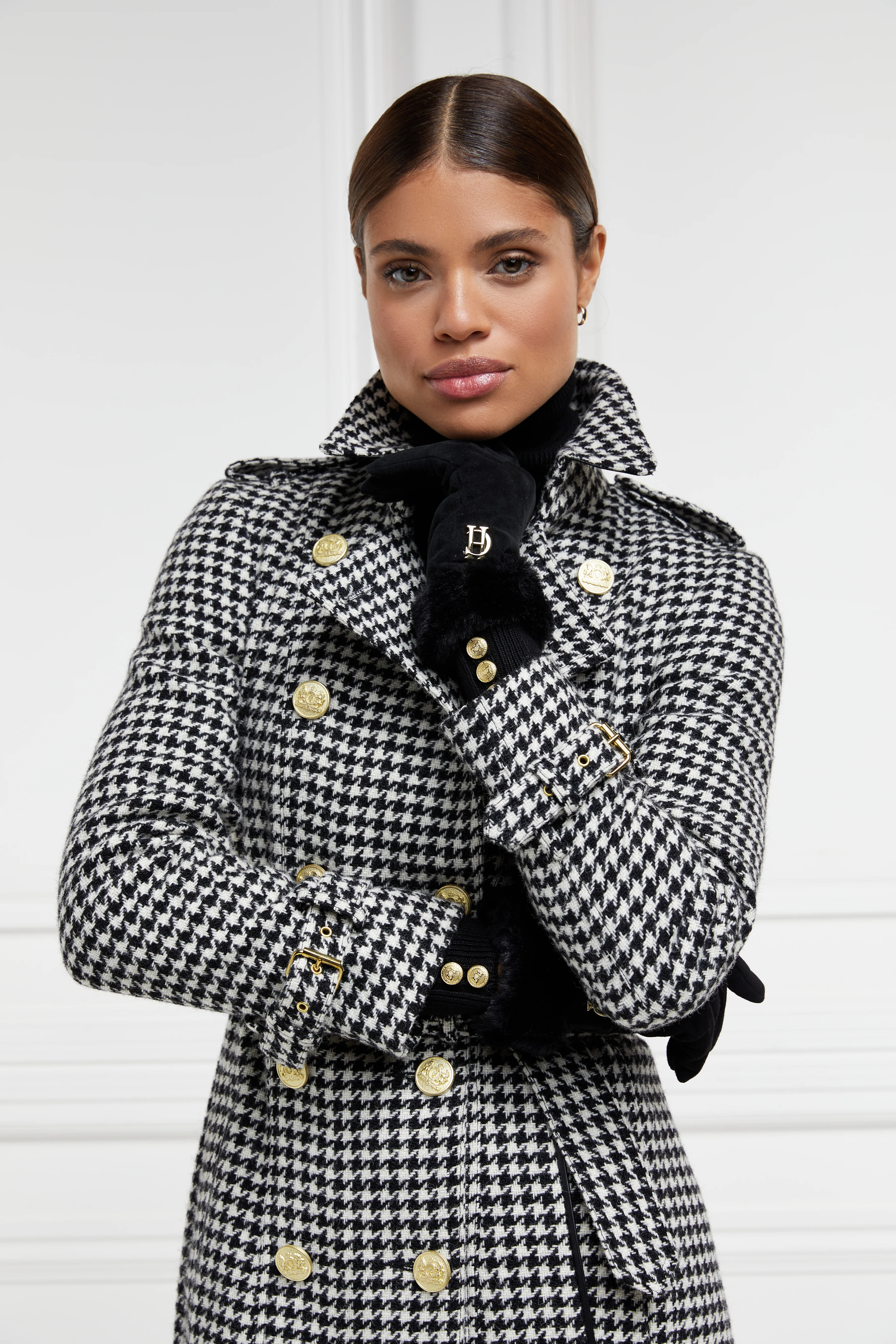 Full Length Marlborough Trench Coat (Houndstooth) - Image 8