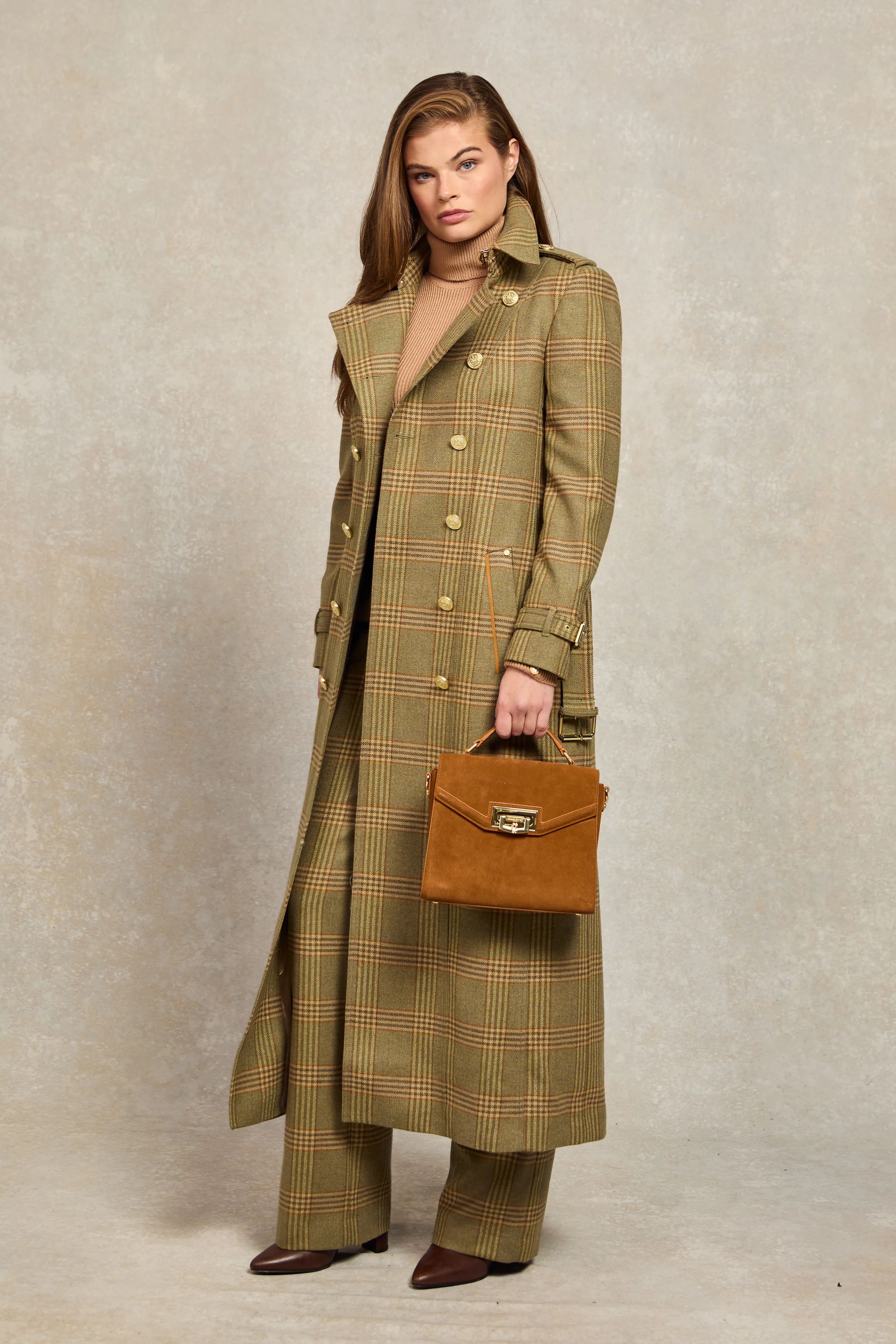 Full Length Marlborough Trench Coat (Leveret) - Image 5
