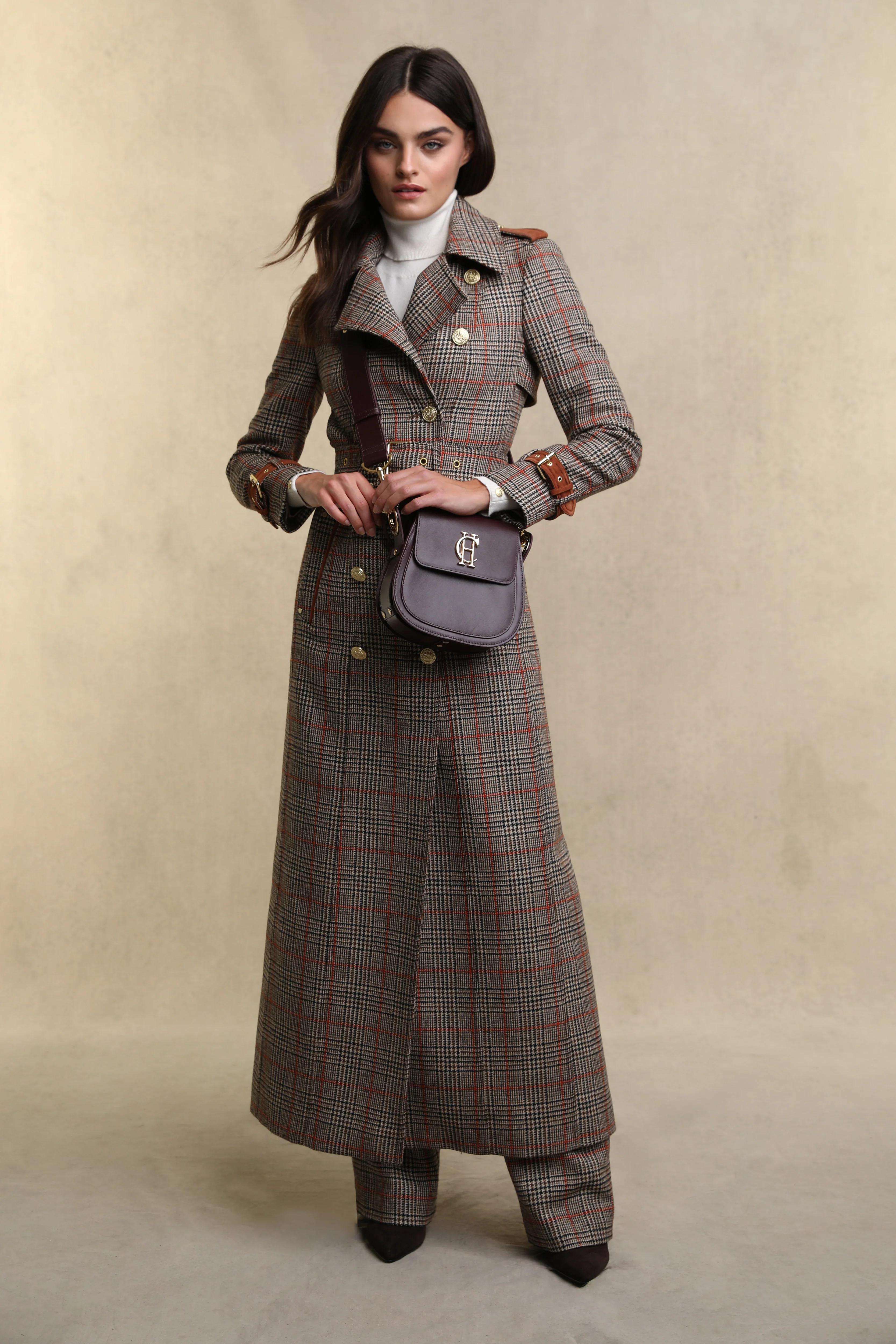 Full Length Marlborough Trench Coat (Orange Windsor) - Image 3
