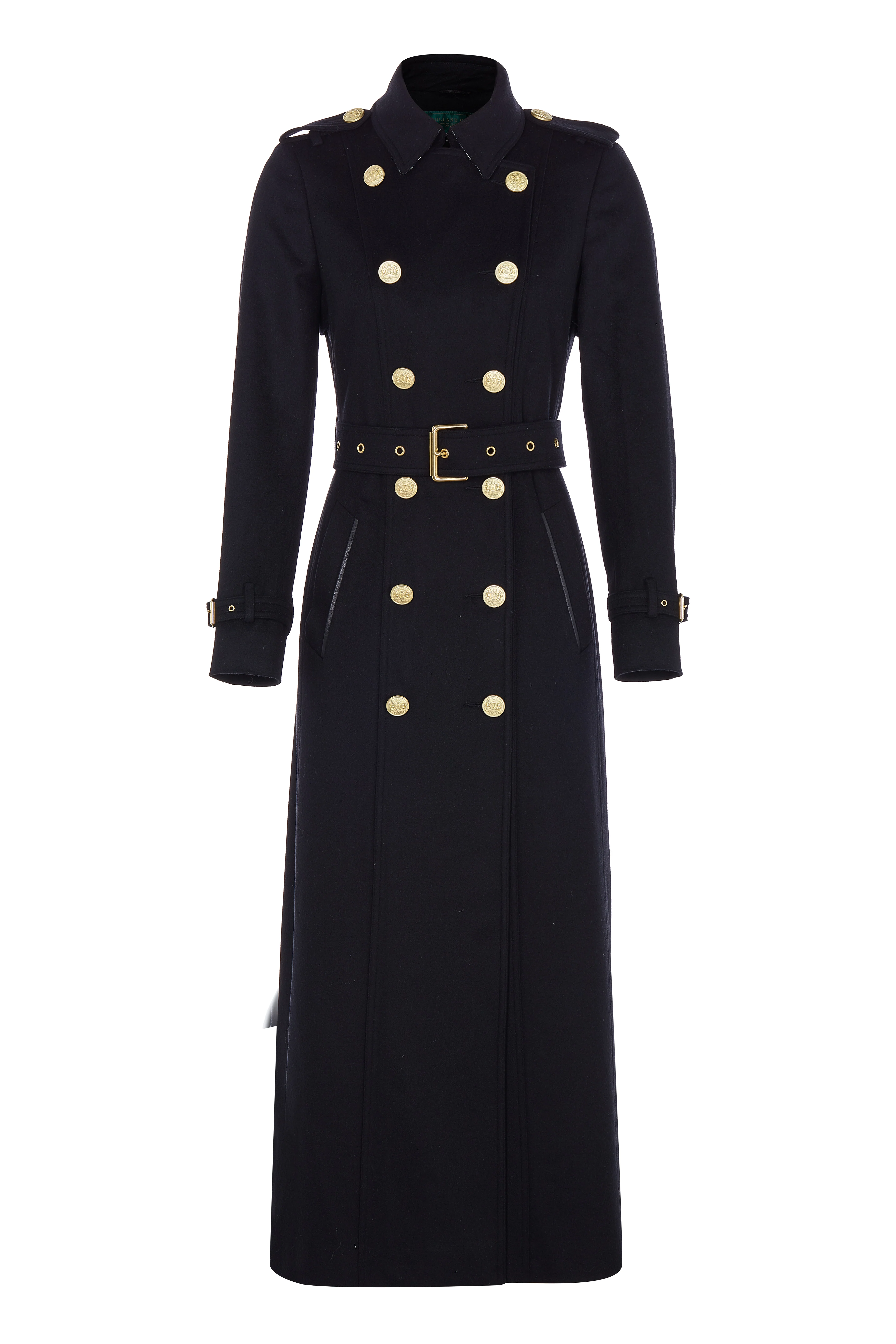 Full Length Marlborough Trench Coat (Soft Black) - Image 3