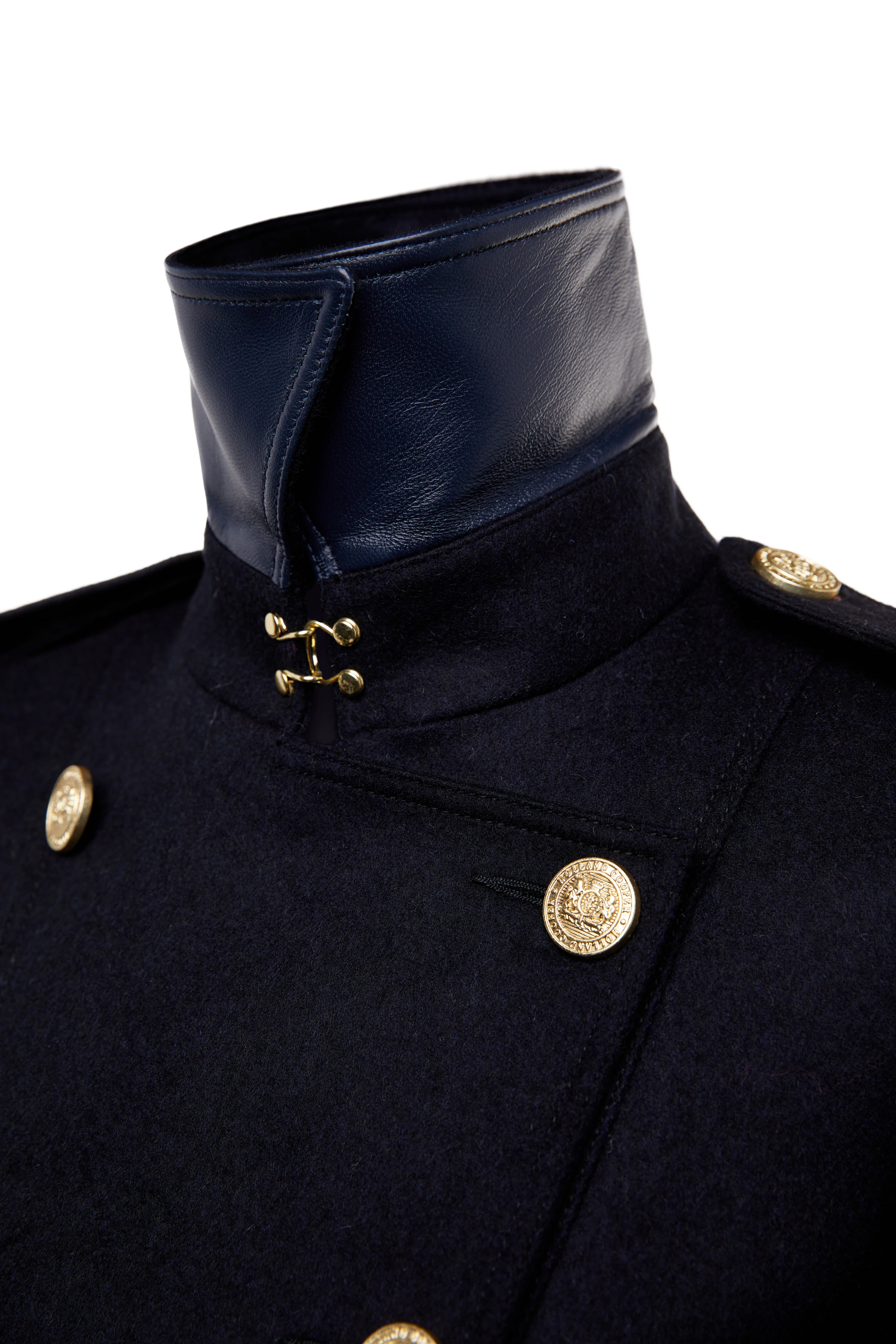 Full Length Marlborough Trench Coat (Soft Navy) - Image 8