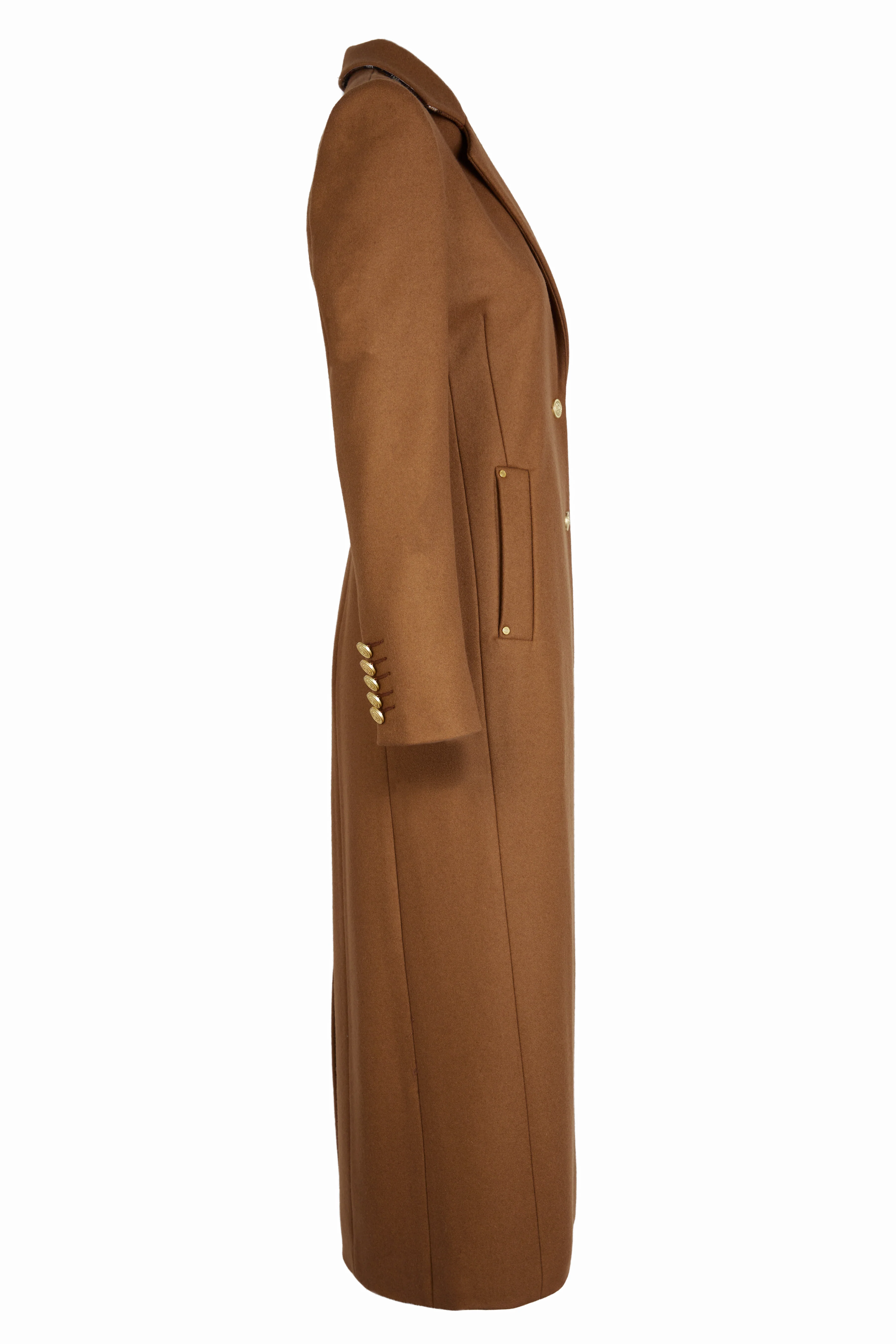 Full Length Regency Coat (Dark Camel) - Image 7