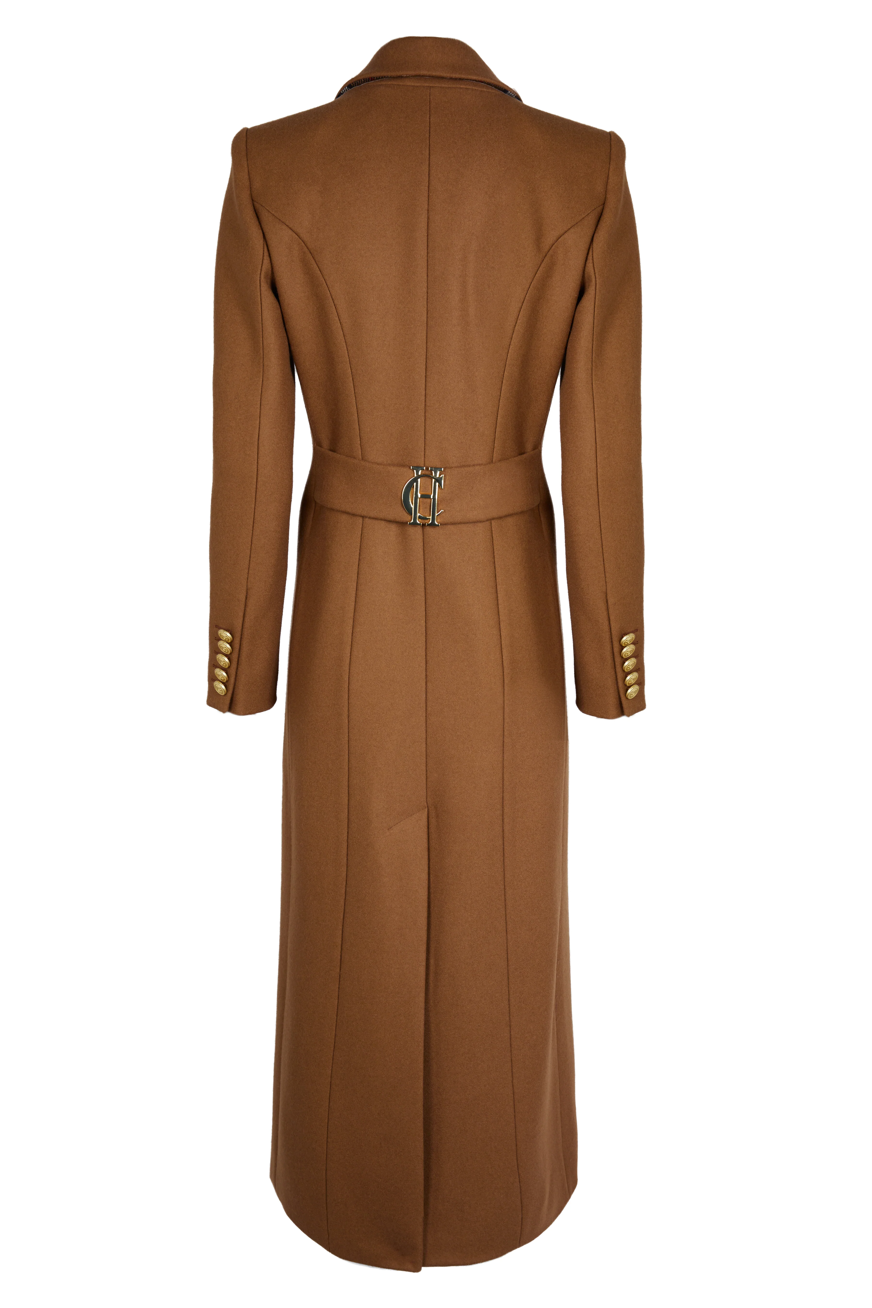 Full Length Regency Coat (Dark Camel) - Image 9