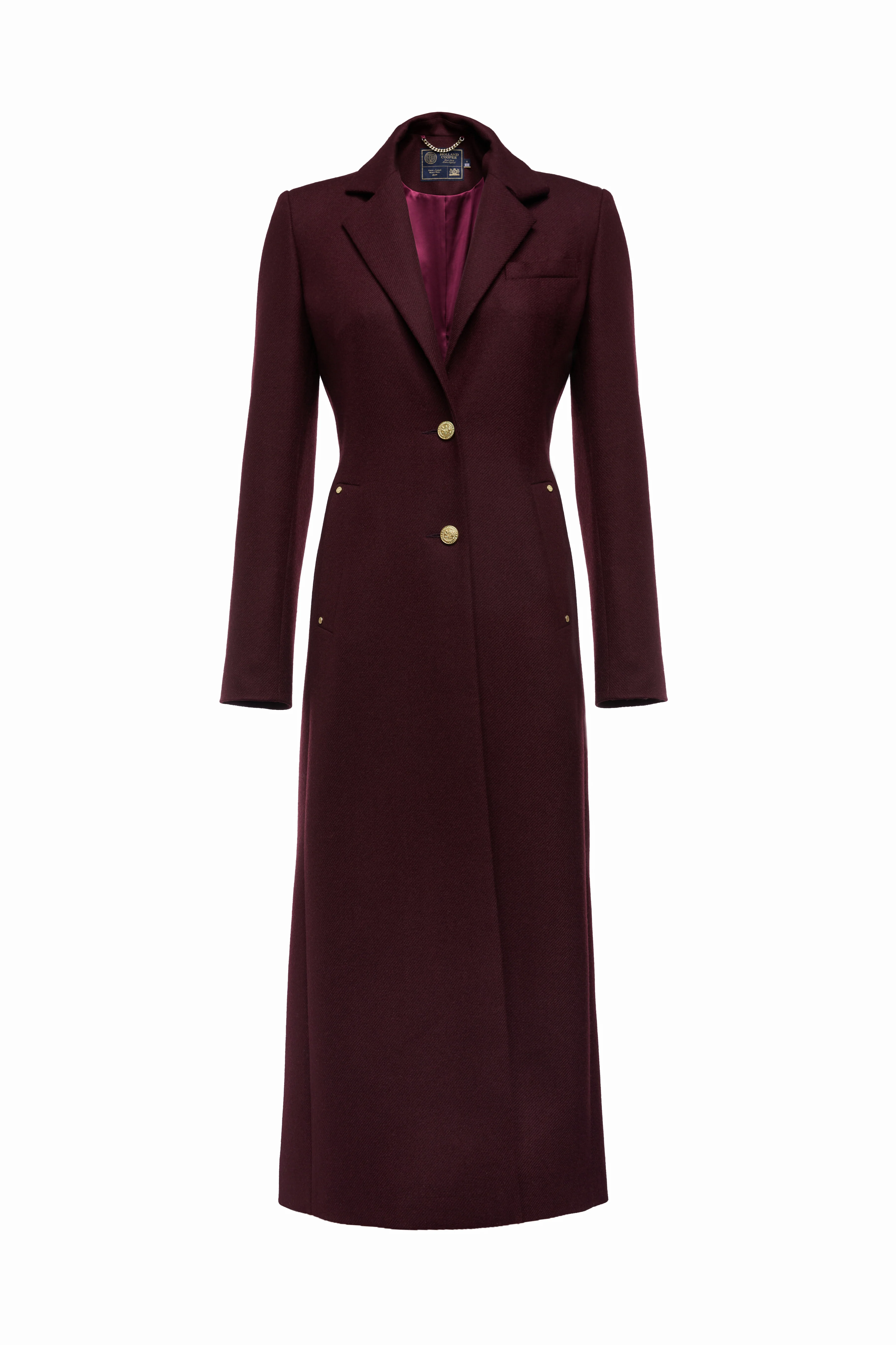 Full Length Regency Coat (Mulberry) - Image 4
