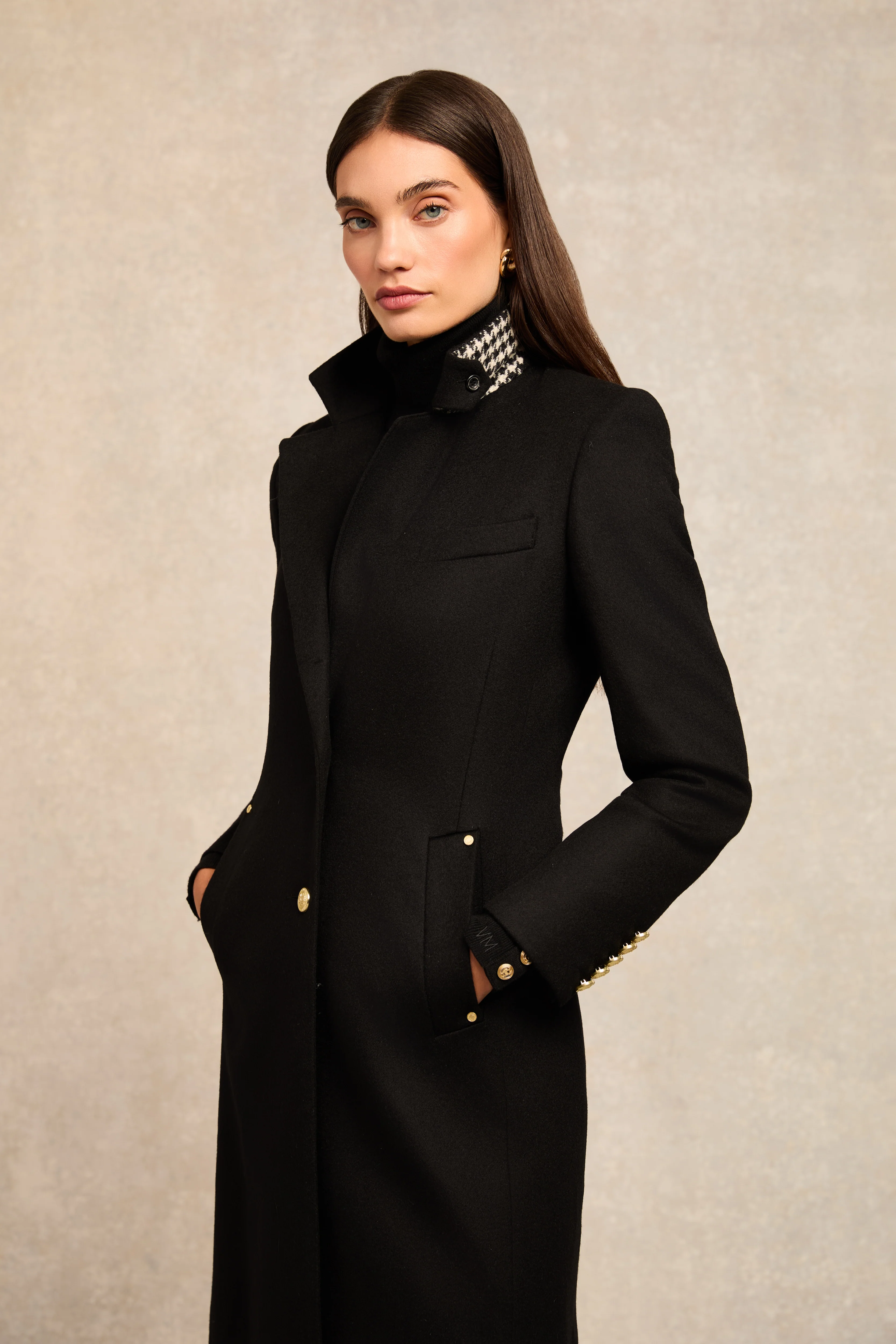 Full Length Regency Coat (Soft Black) - Image 3