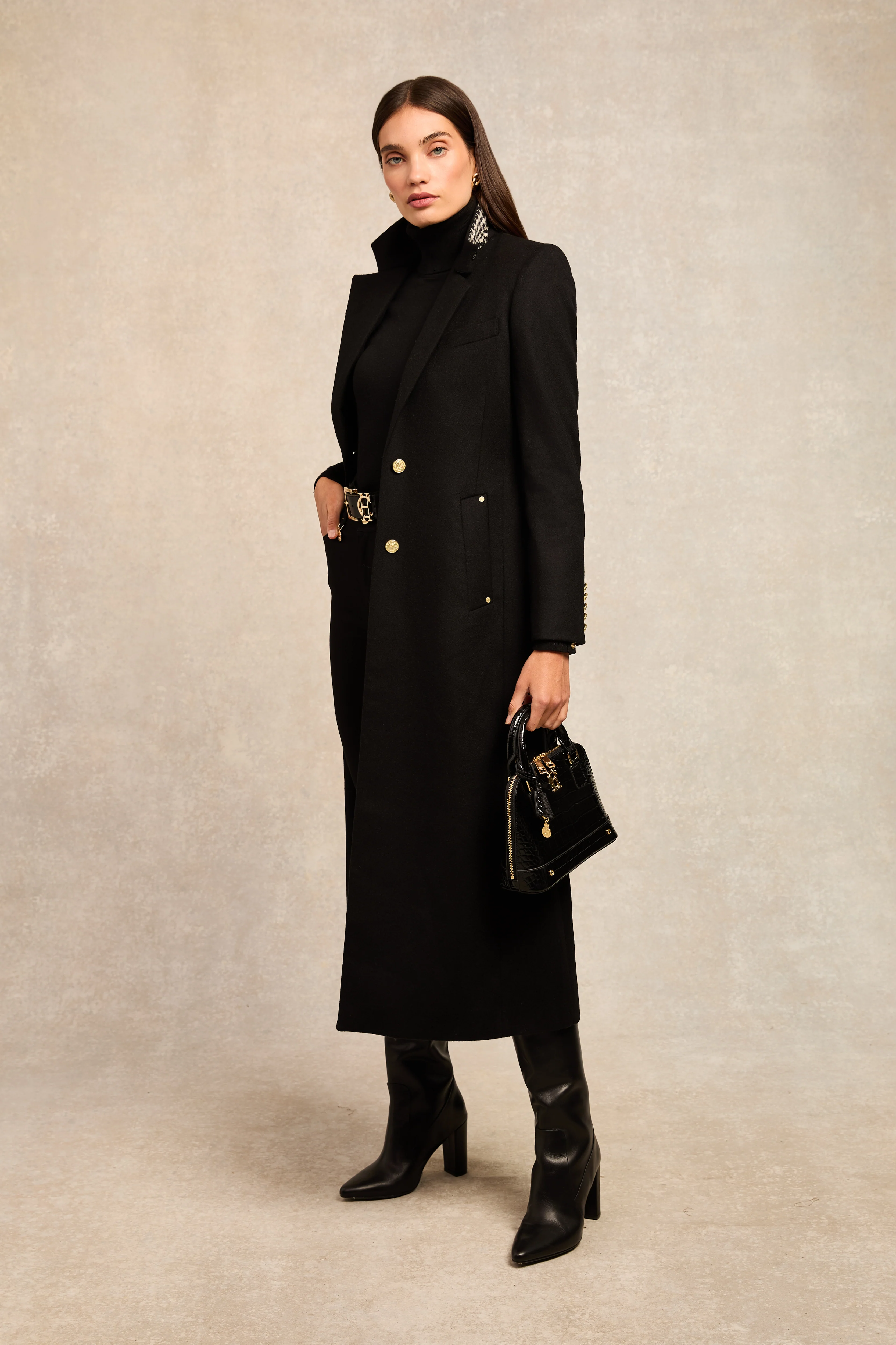 Full Length Regency Coat (Soft Black) - Image 5